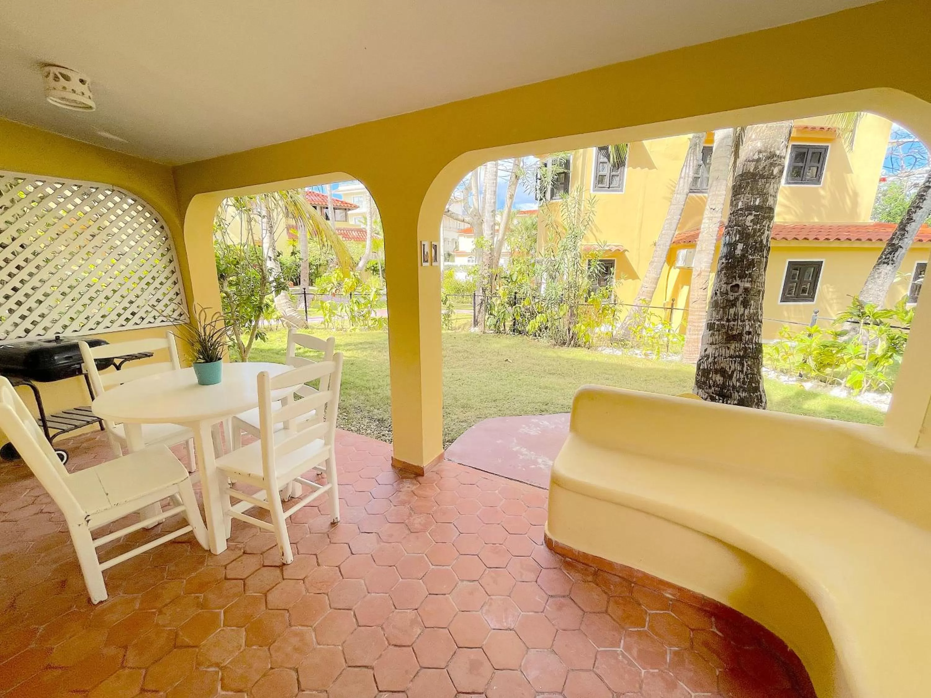 Patio in CARIBBEAN GALAXY HOTEL Los Corales BAVARO BEACH CLUB & SPA