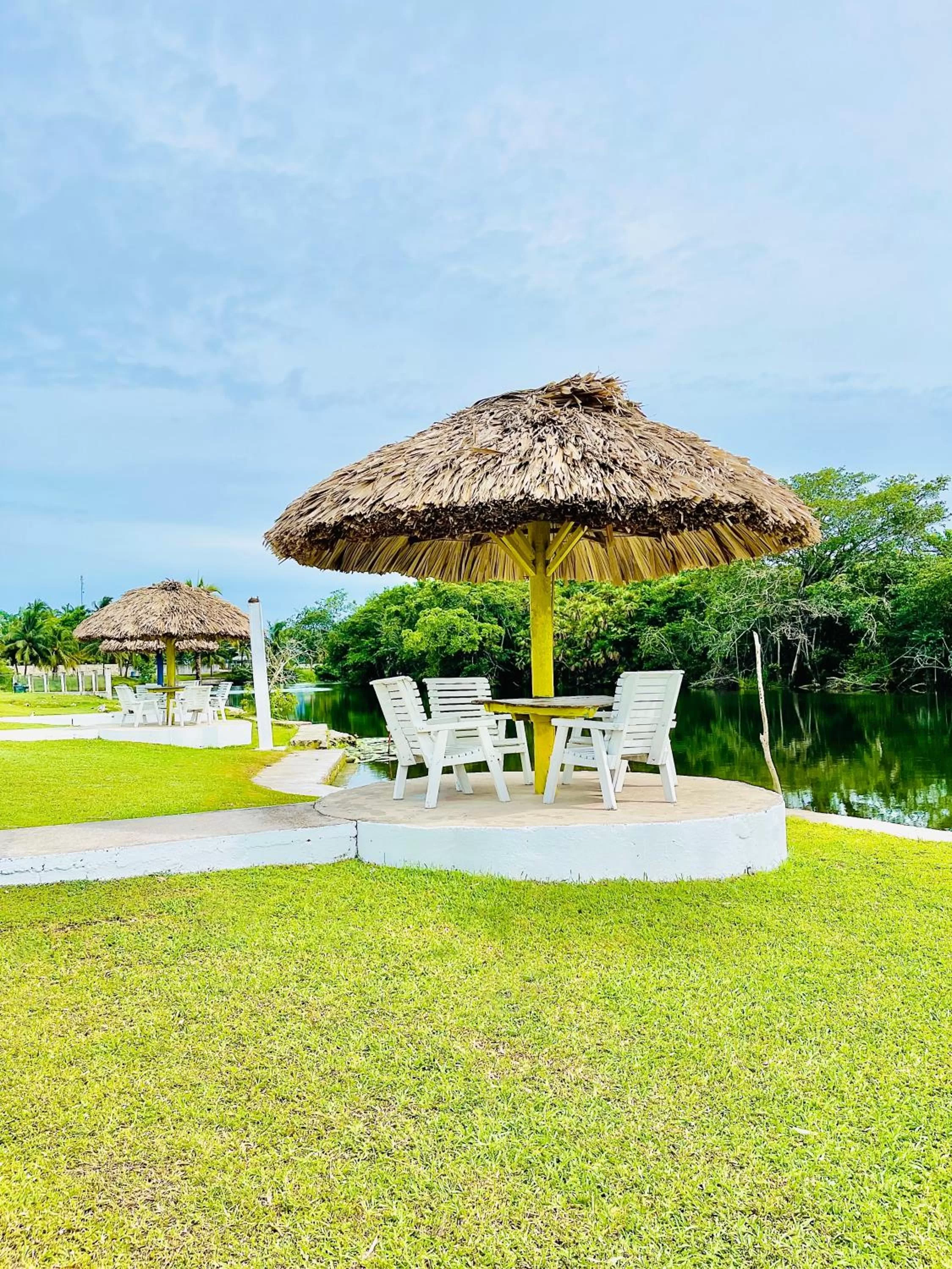 Balcony/Terrace, Swimming Pool in Lamanai Riverside Retreat