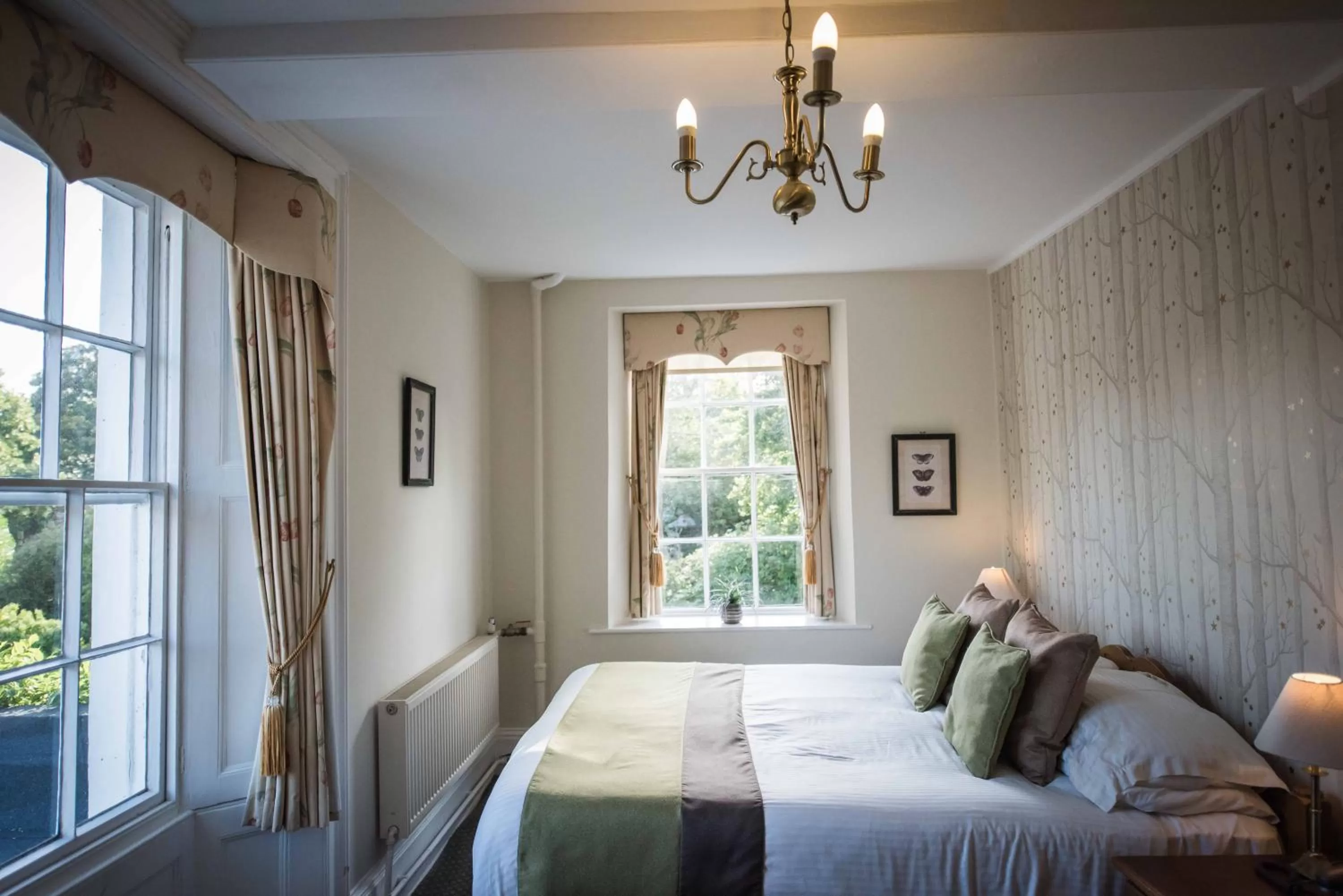 Bed in Flackley Ash Country House Hotel