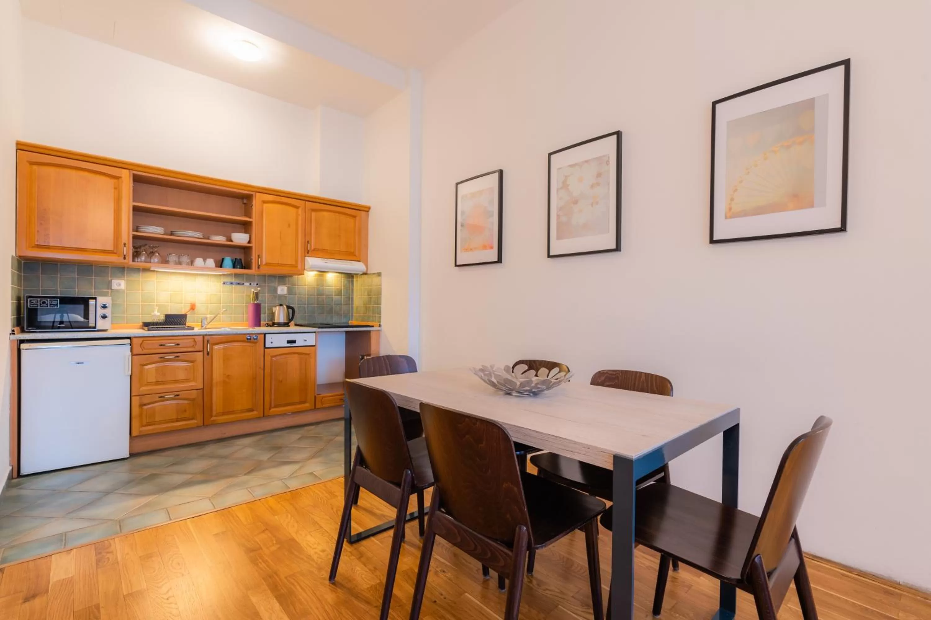 Kitchen or kitchenette in EA ApartHotel Melantrich