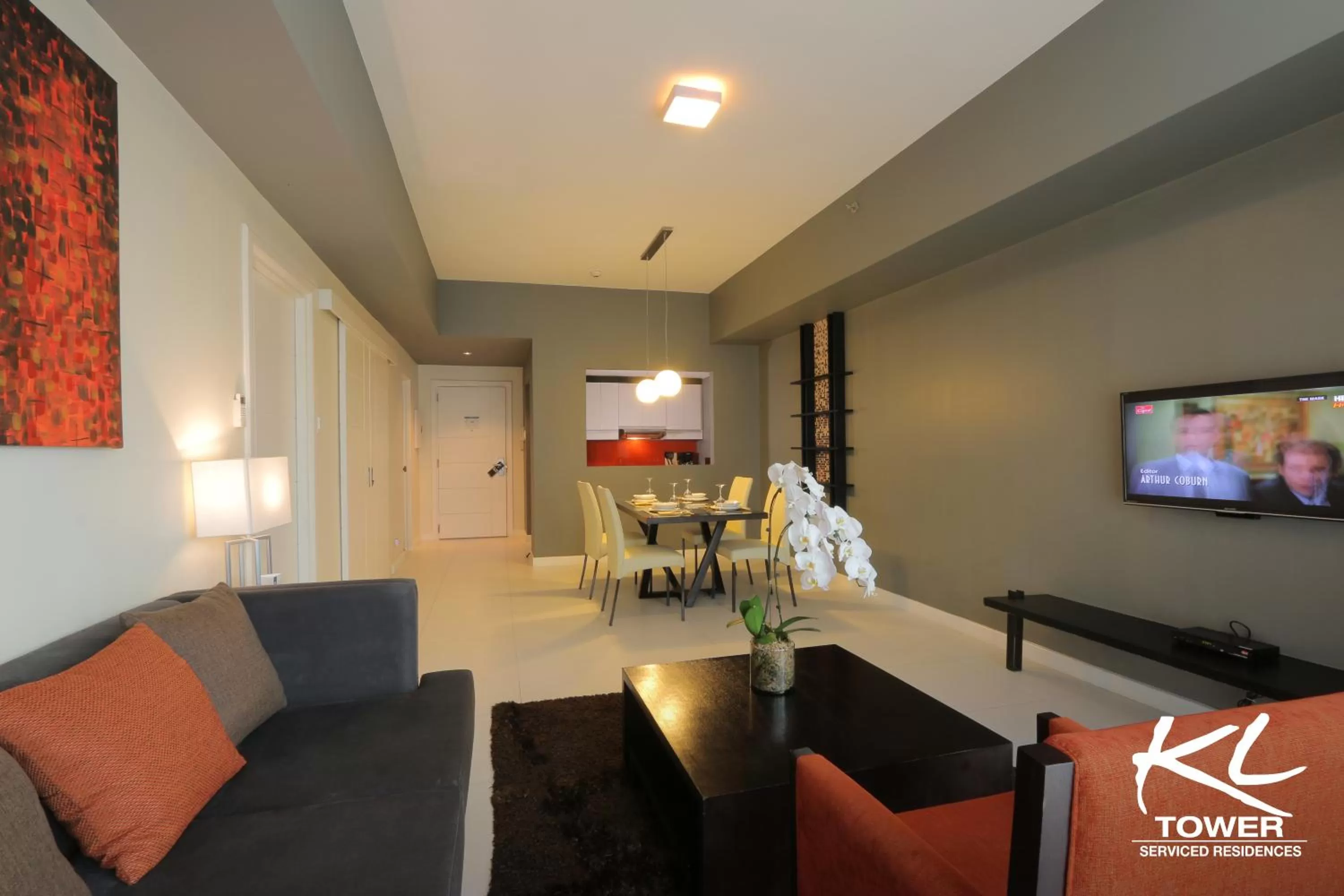 Living room in KL Serviced Residences Managed by HII