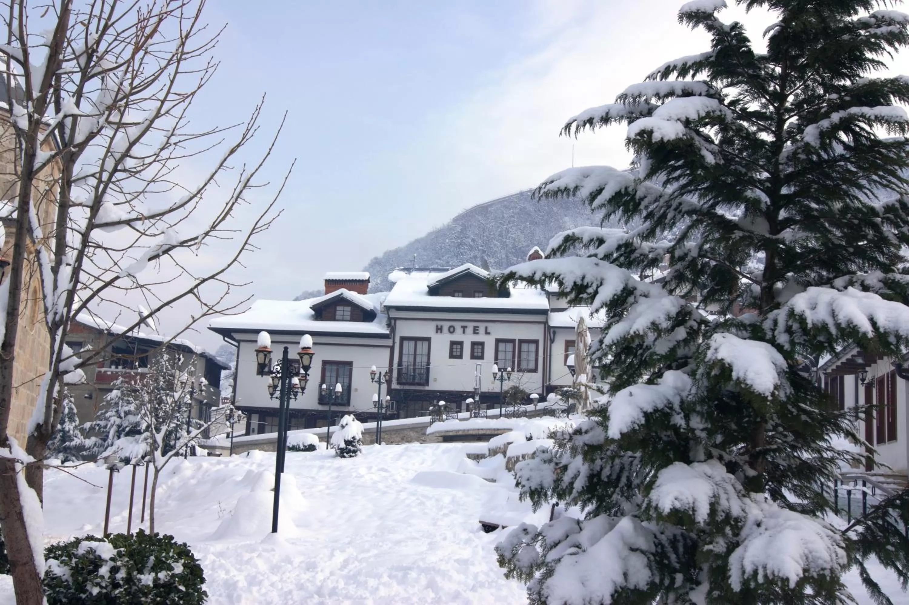 City view, Winter in Hotel Prizreni