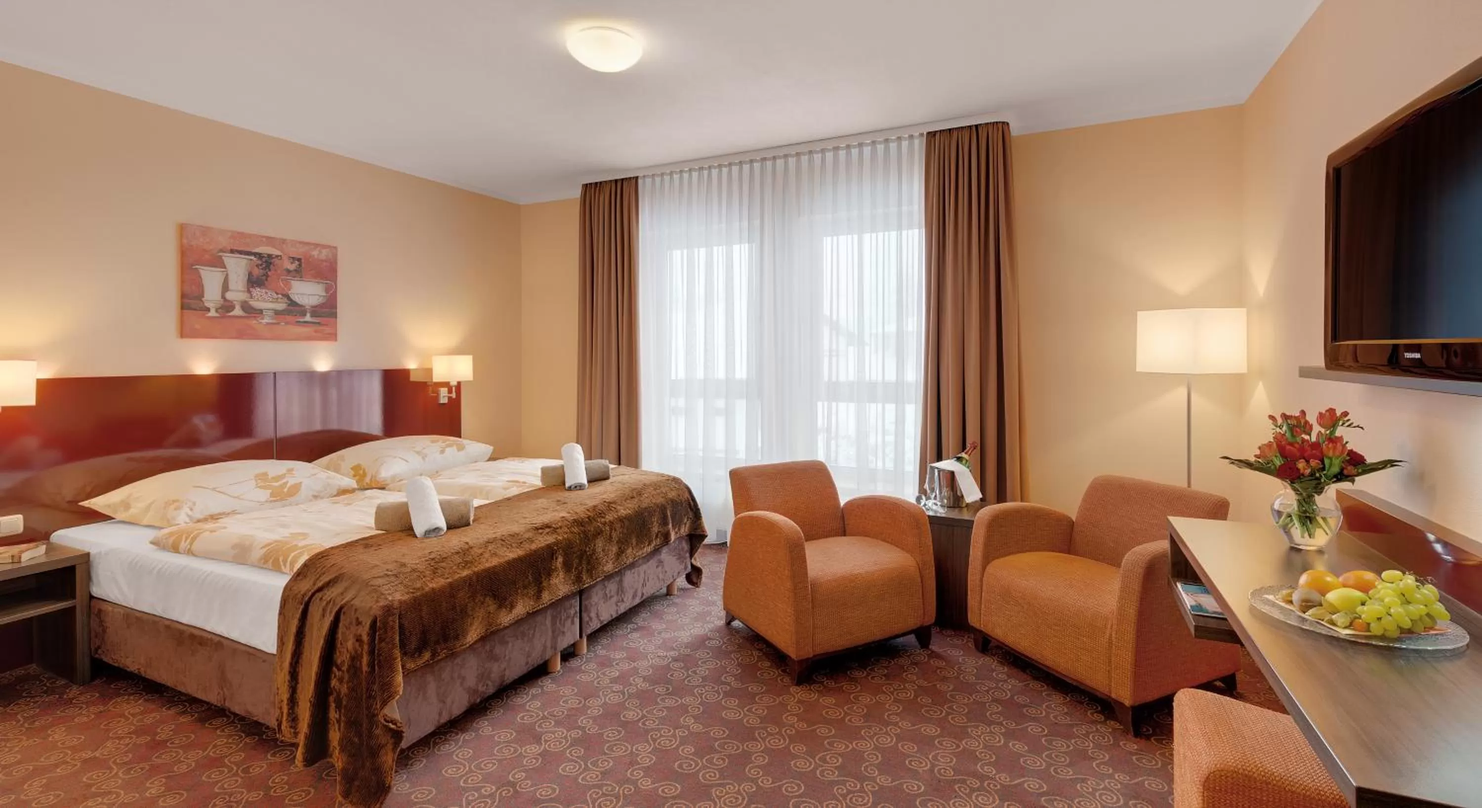 Photo of the whole room, Bed in Schlossberghotel Oberhof