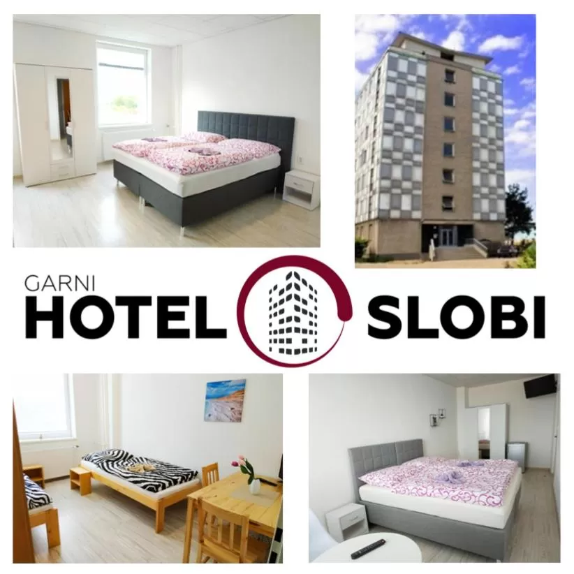 Property building, Bed in Hotel Slobi