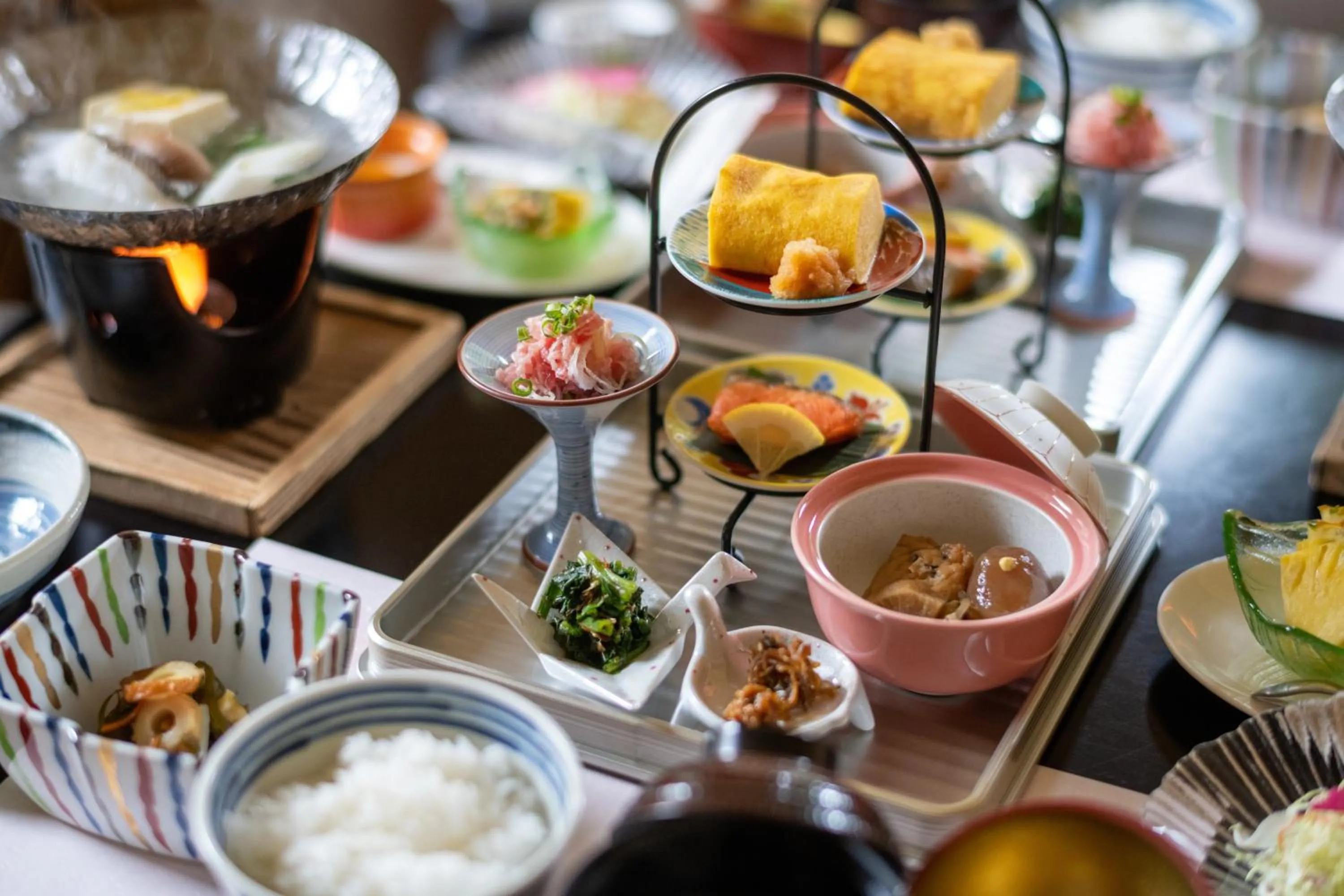 Breakfast in Hohoemino Kuyufu Tsuruya