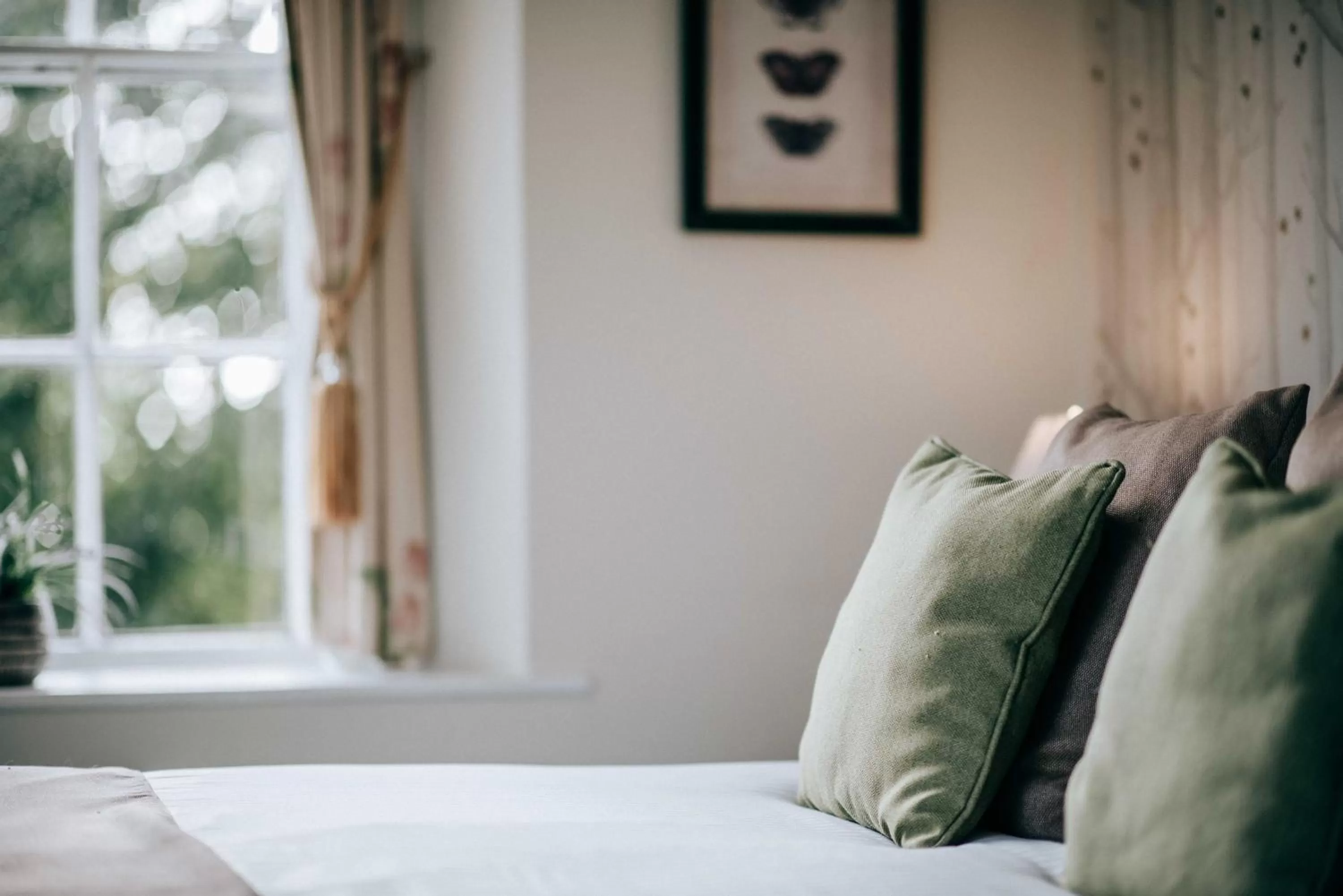Bed in Flackley Ash Country House Hotel