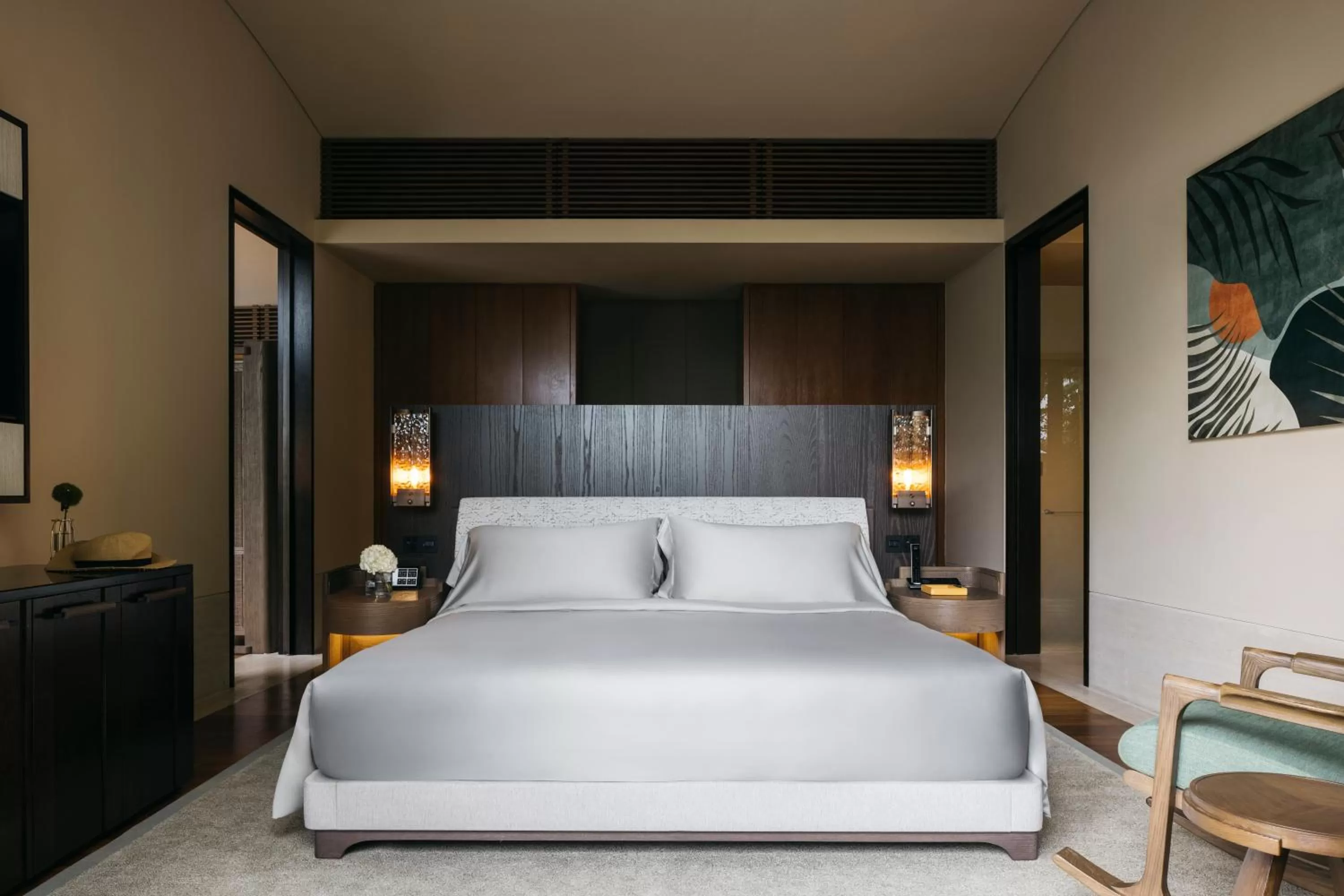 Bedroom, Bed in Capella Singapore