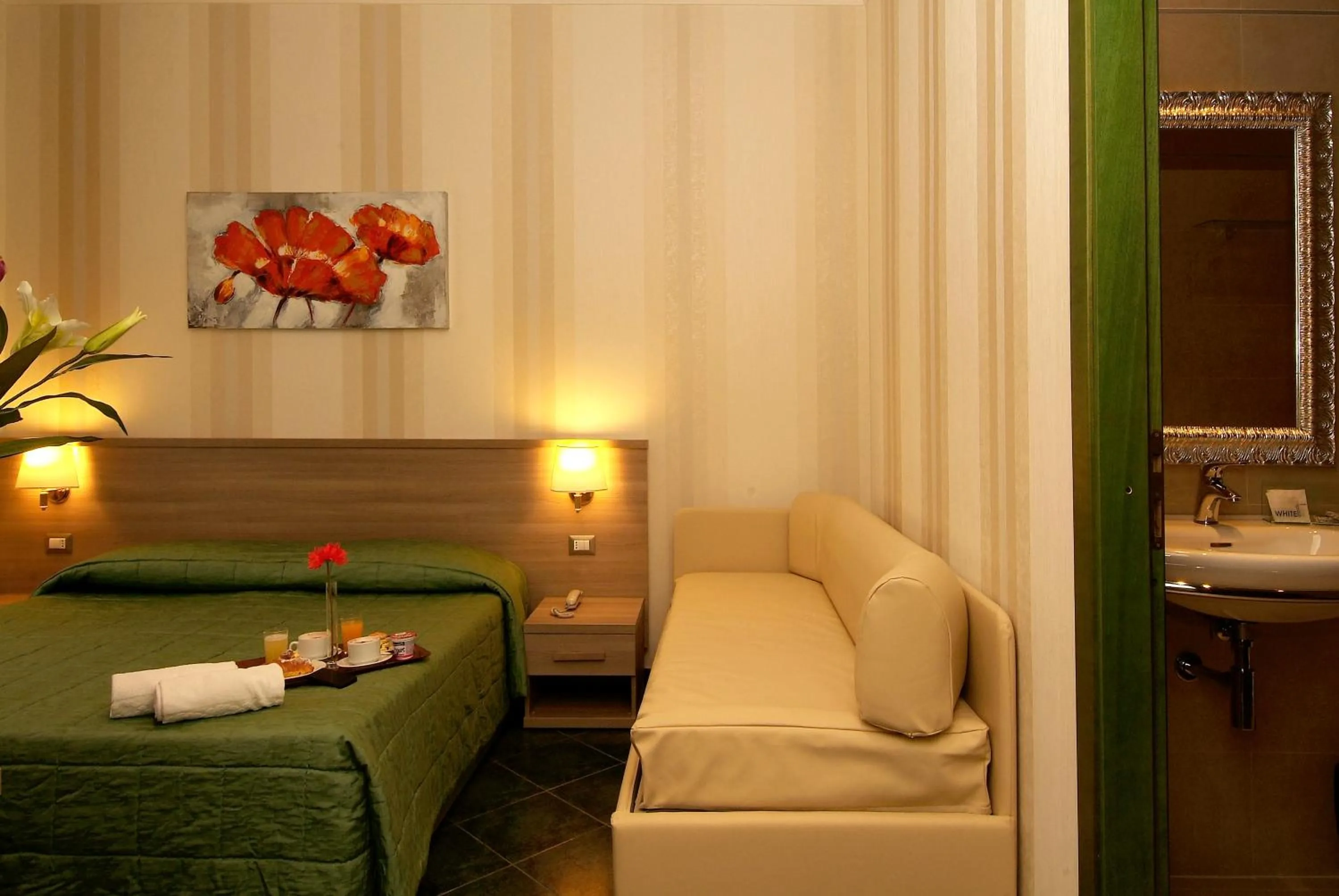 Bed in Hotel Argentina