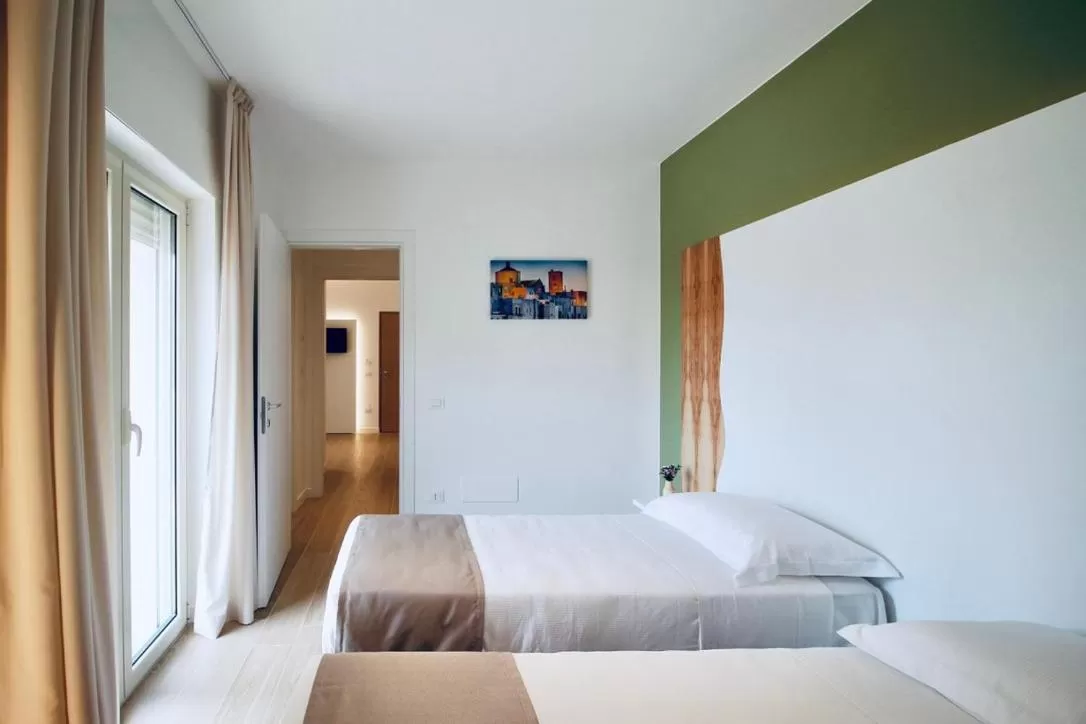 View (from property/room), Bed in Hotel Olivò