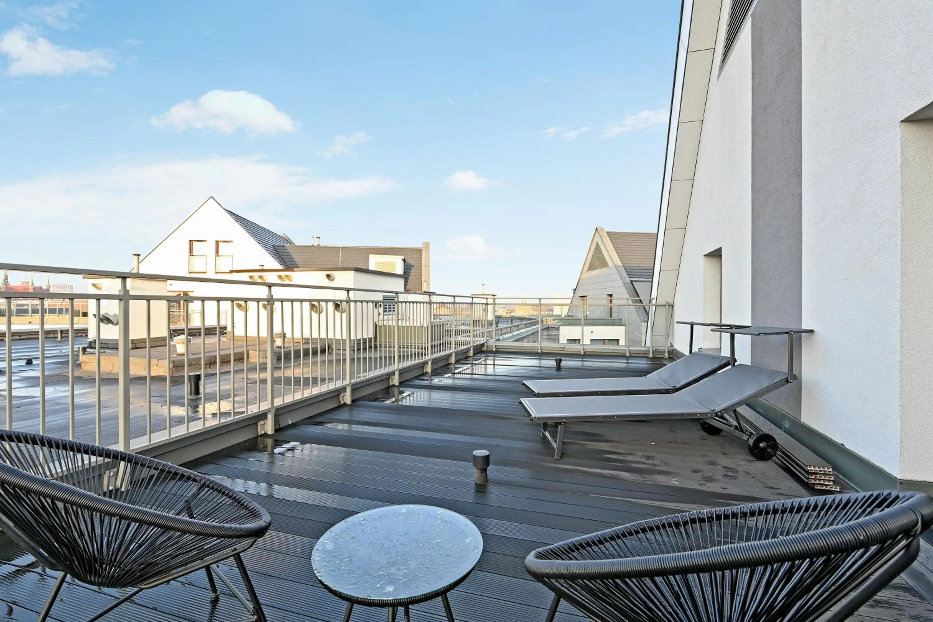 Balcony/Terrace in GRANO APARTMENTS Gdańsk Motława SPA & Wellness