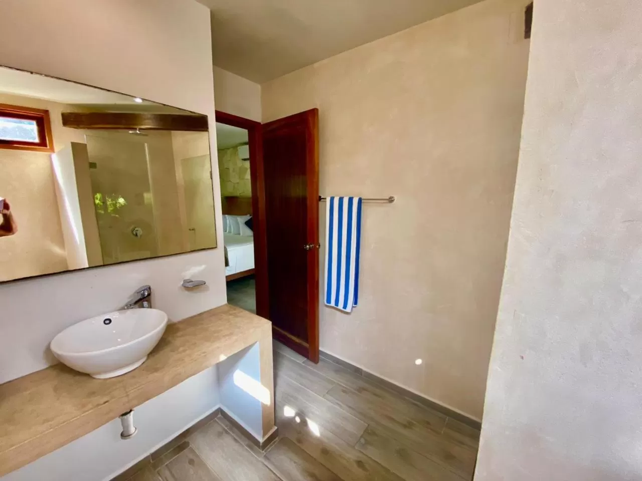 Bathroom in Playa Canek Beachfront Eco Hotel