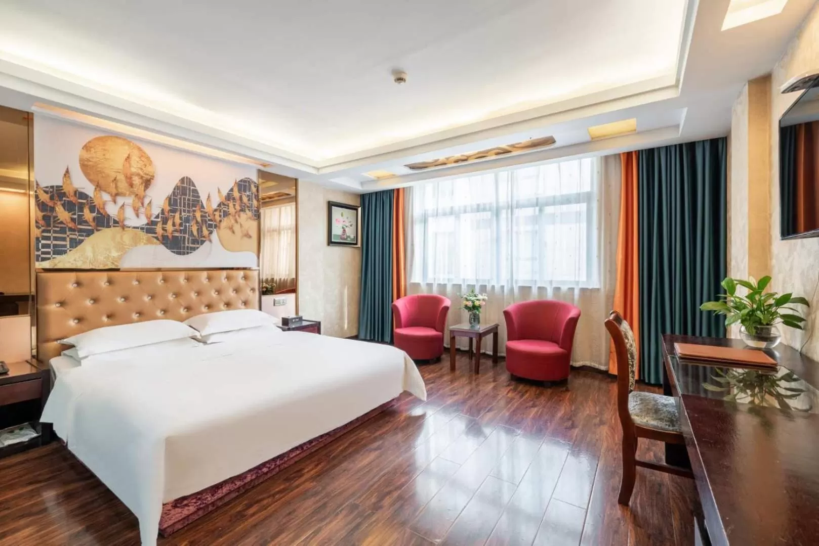 Photo of the whole room, Bed in Yiwu Yuejia Business Hotel