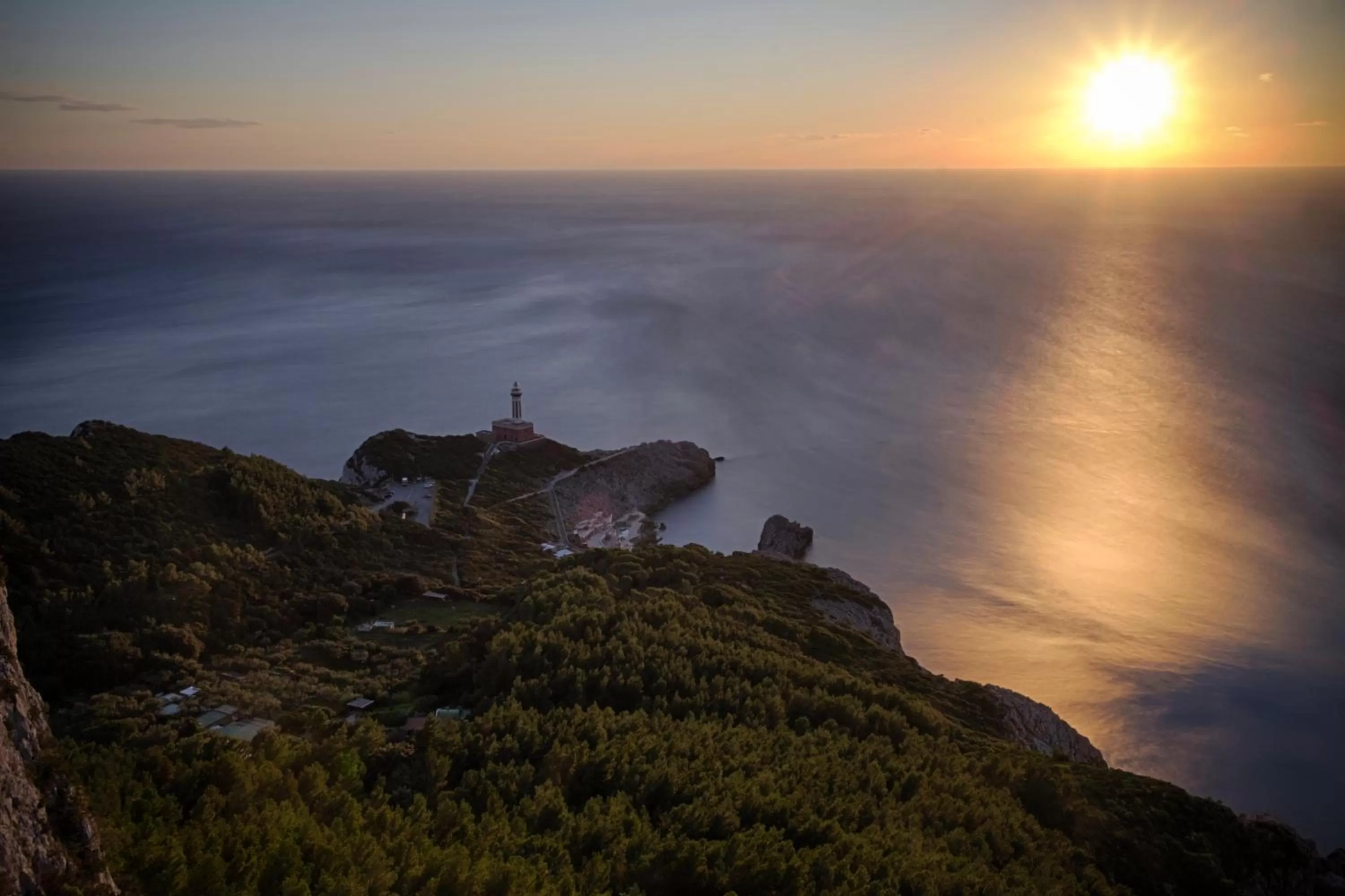 Sunset in Fortino Capri