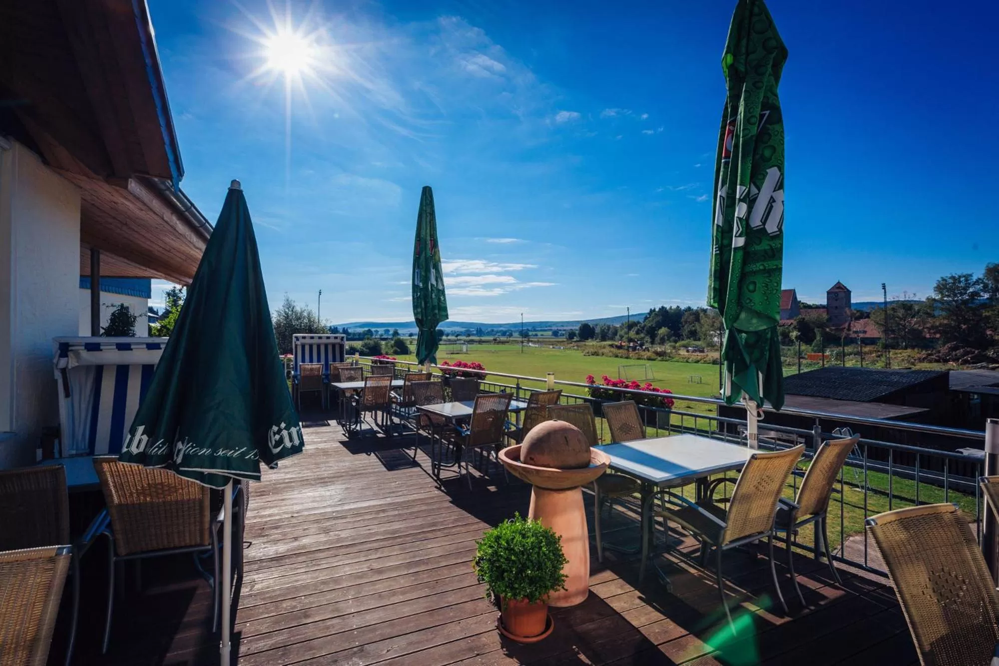 Garden in Landgasthof Zur scharfen Ecke