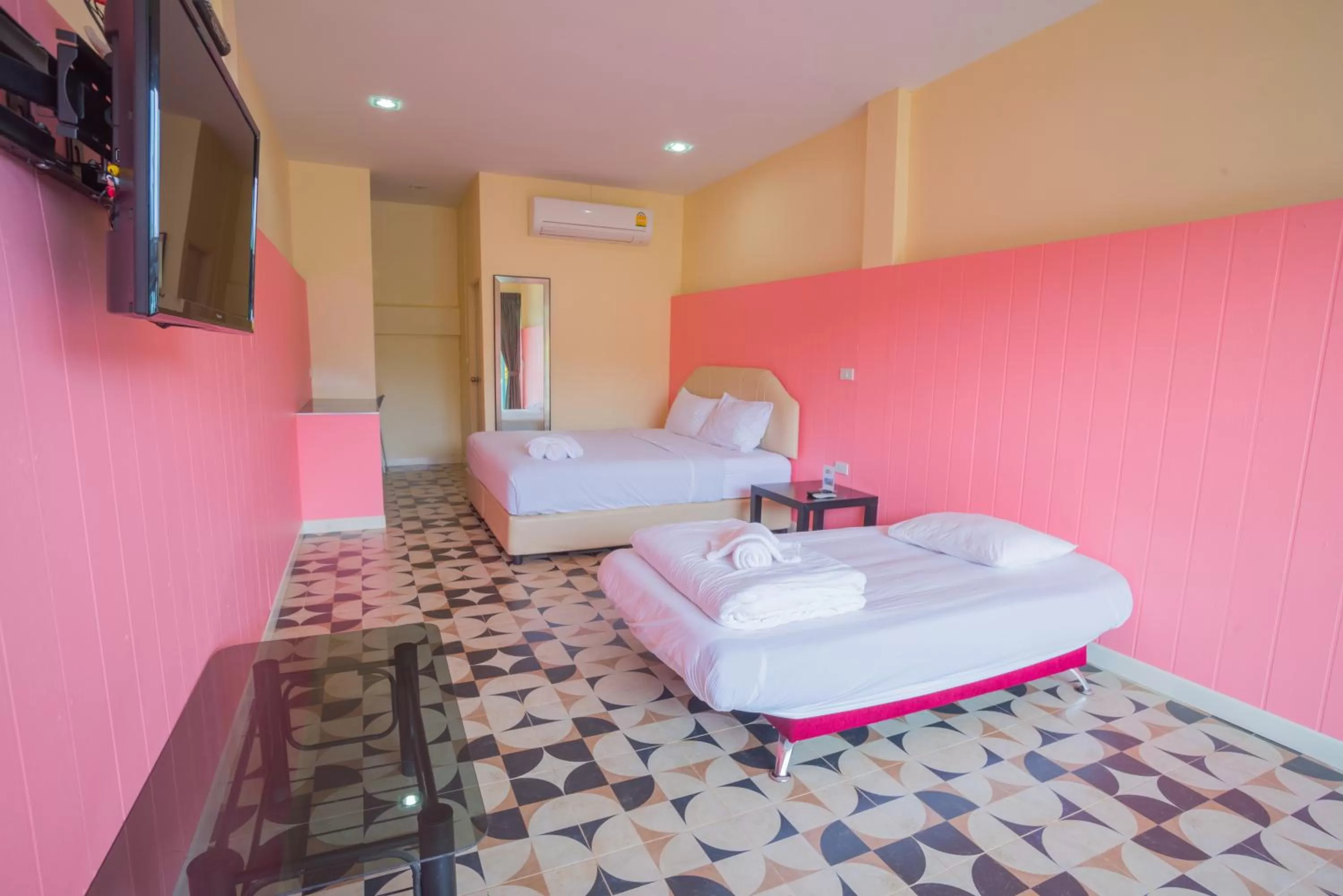 Bed in The Cube Resort