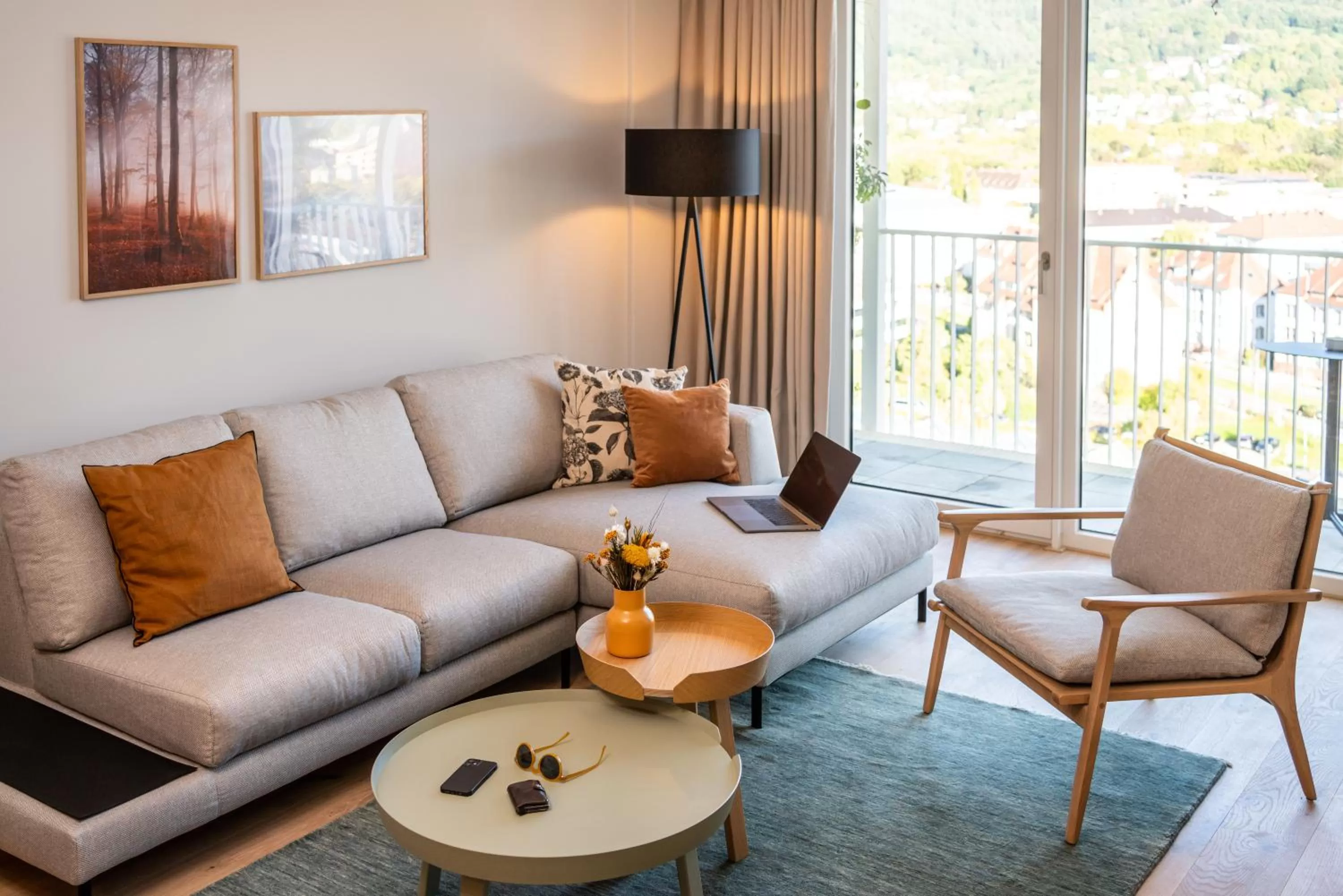 Living room, Seating Area in Black F Tower - Serviced Apartments