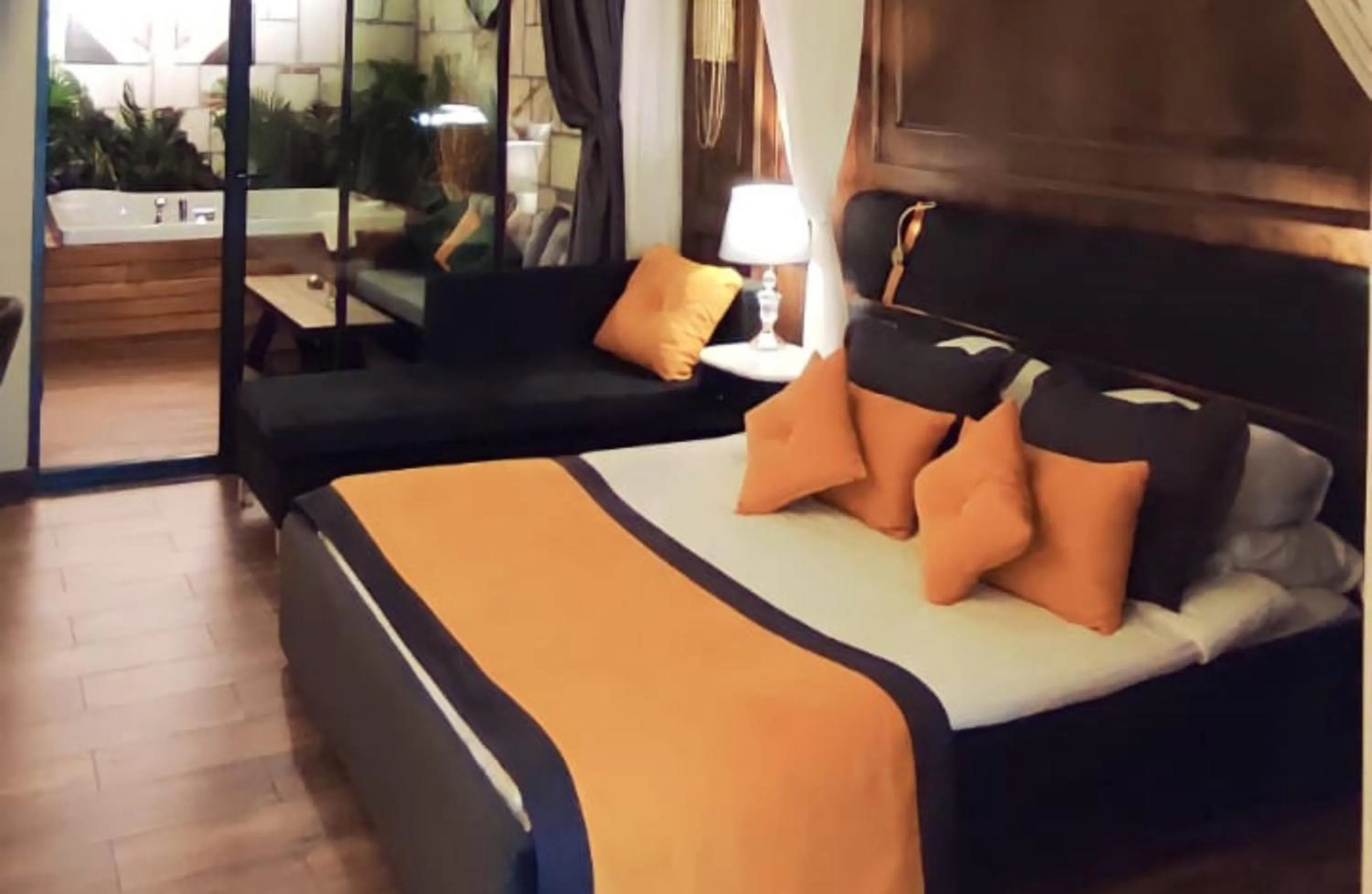 Bed in TNR Otel & Spa
