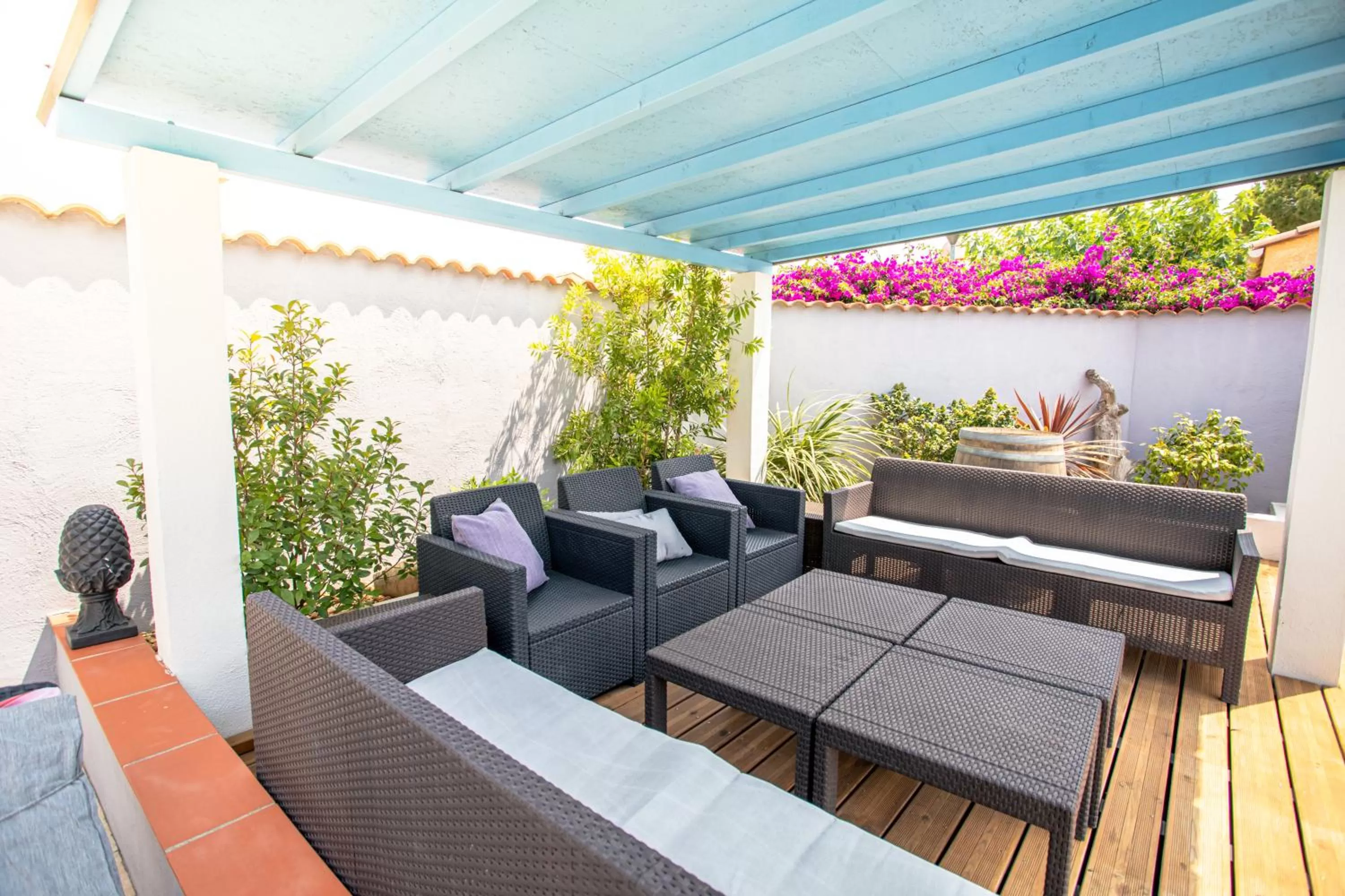 Patio in La Casa del Arti - Chambres d'hôtes - B&B - Piscine chauffée