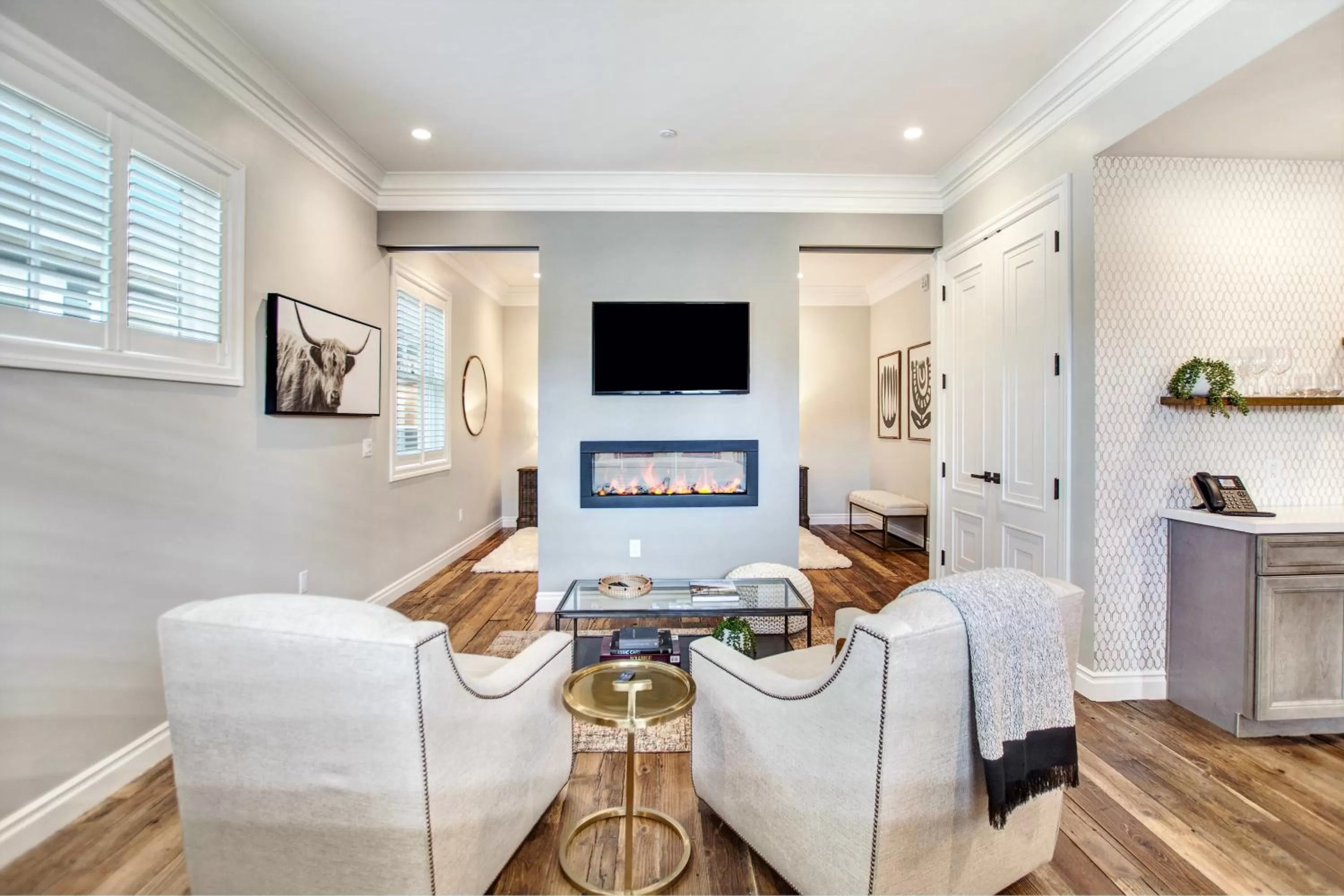 Seating area in Sonoma Bungalows
