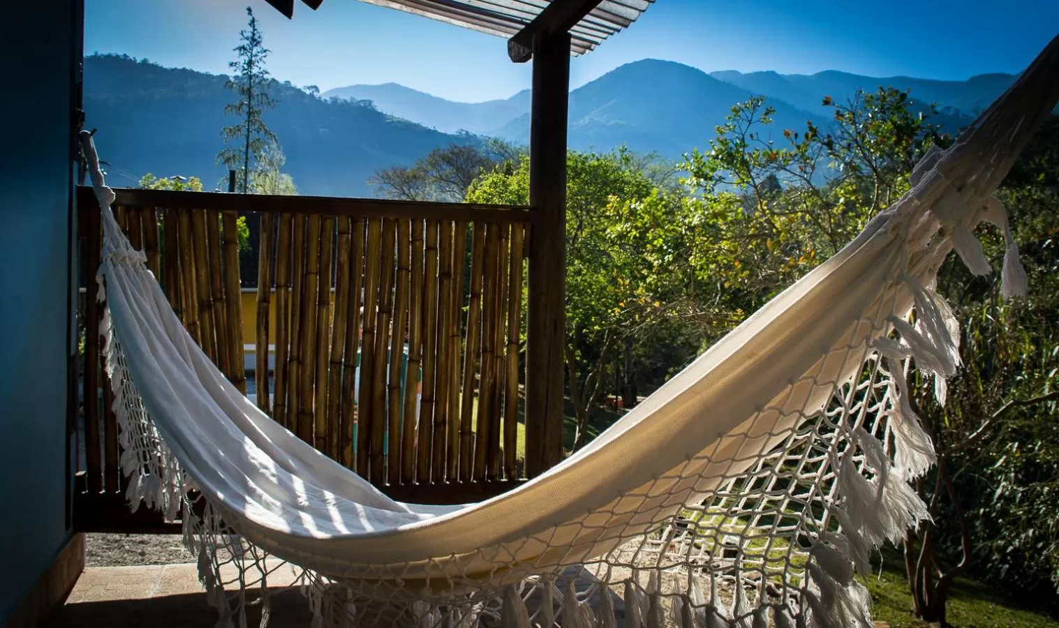 Mountain view, Balcony/Terrace in Pousada Vila Santa Barbara