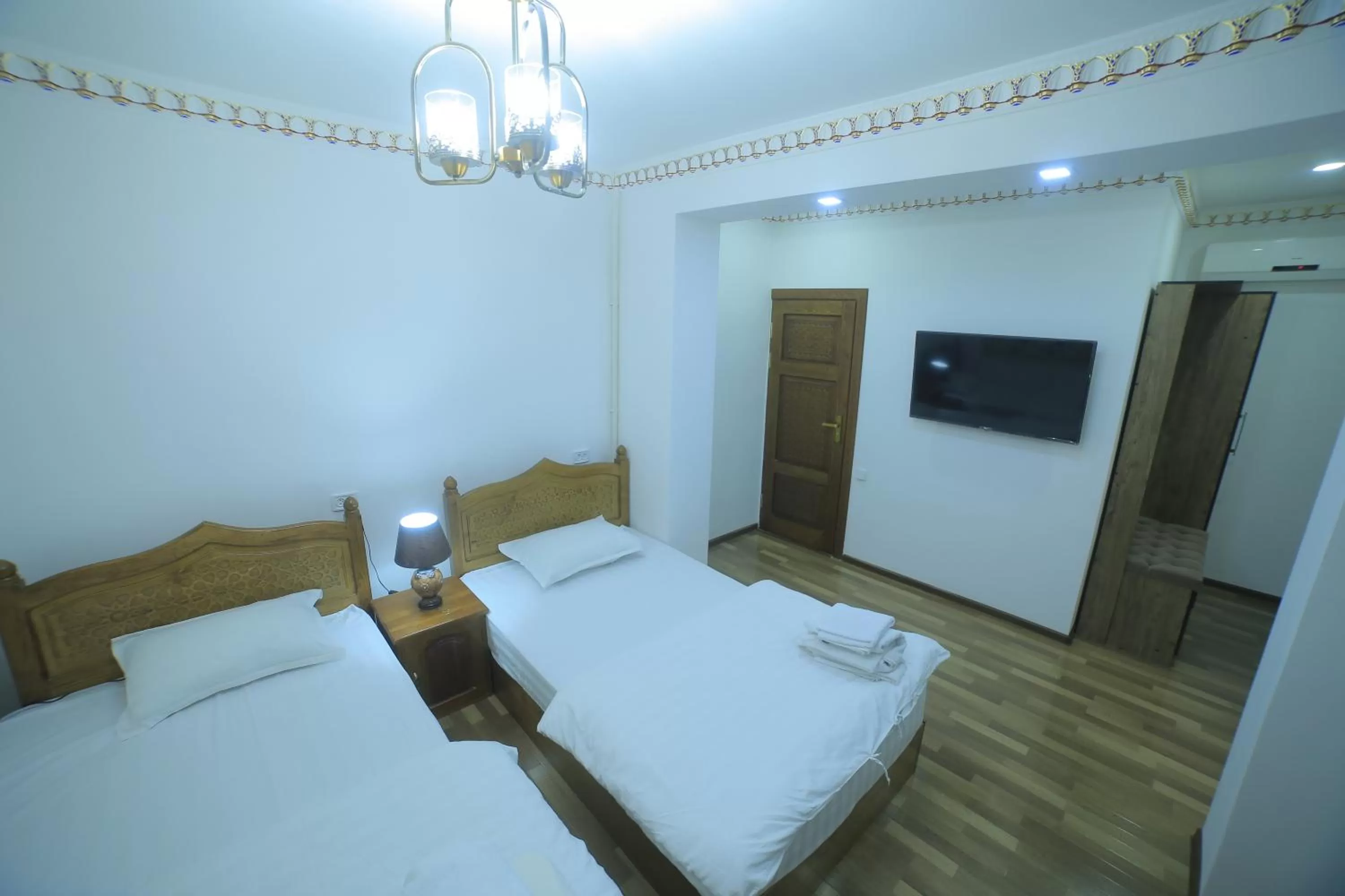 Bed in Bukhara Baraka Boutique Hotel