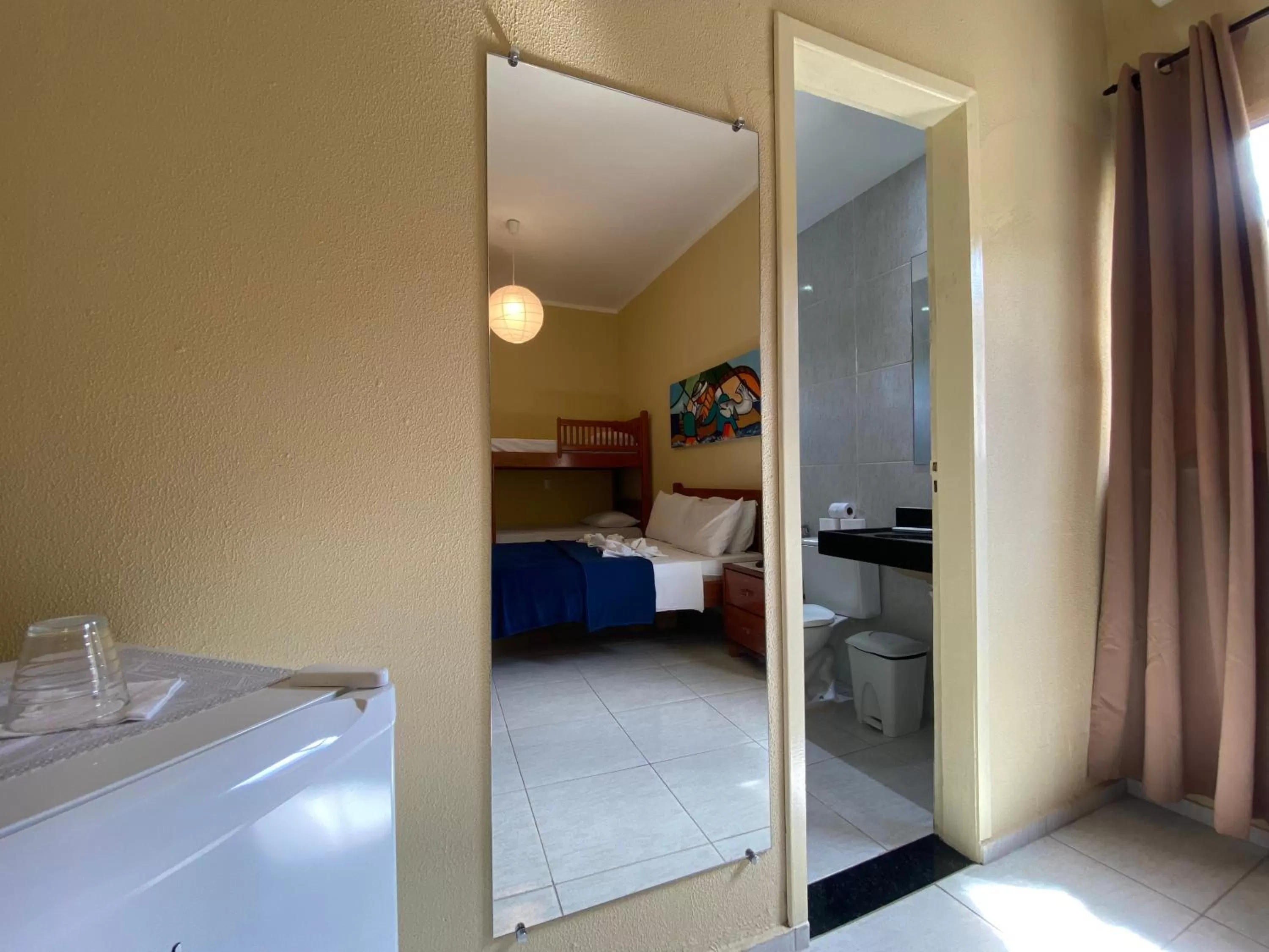 Bed in Refúgio Pousada Fortaleza