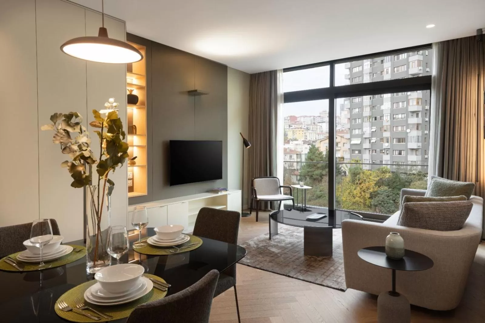 Living room in Marriott Executive Apartments Istanbul Fulya