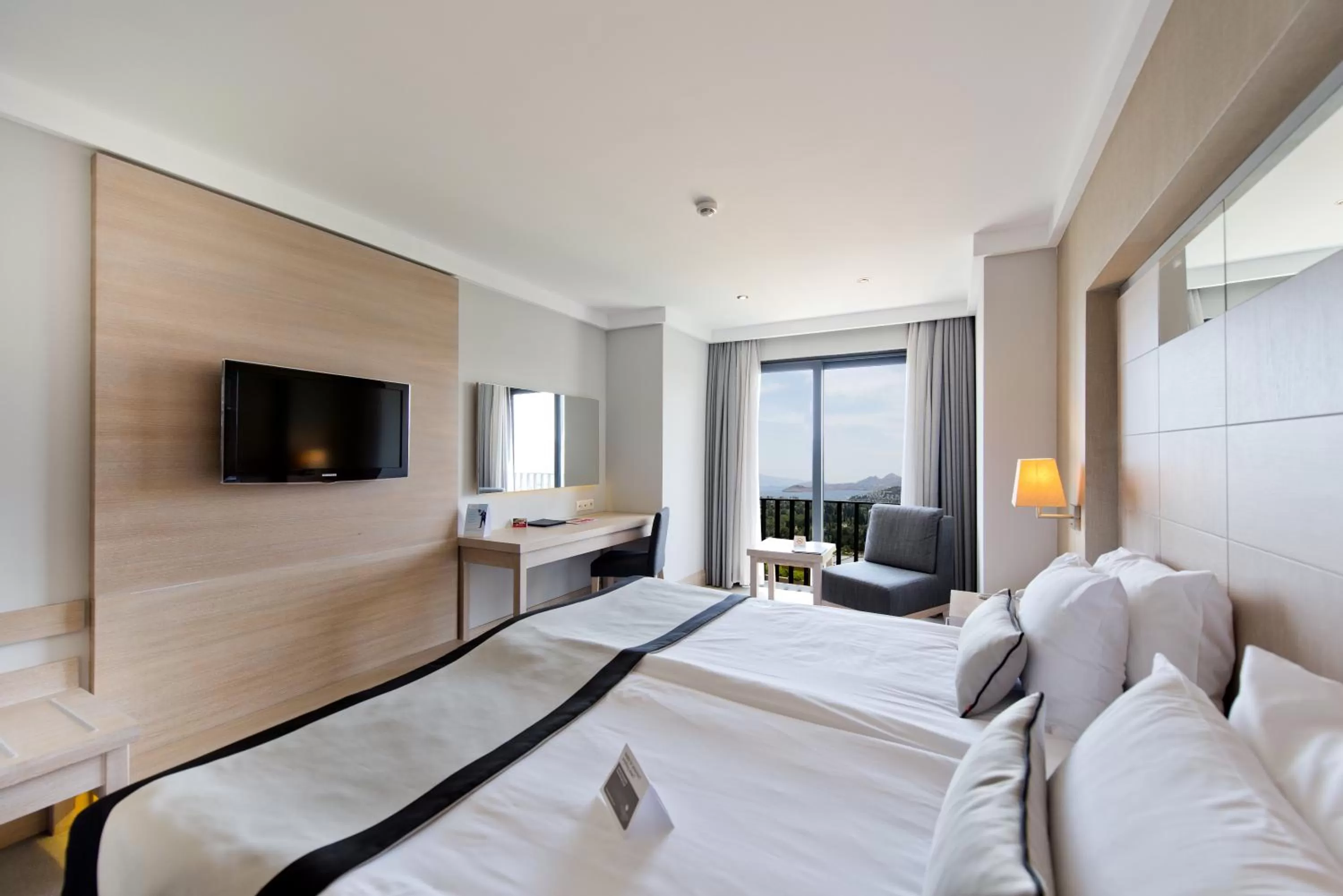Bedroom, Bed in Ramada Resort by Wyndham Bodrum