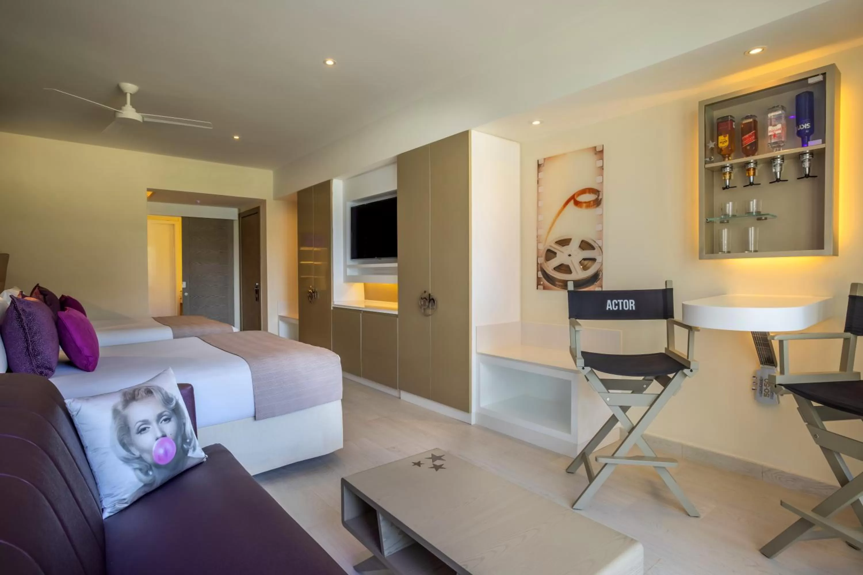 Bed in Planet Hollywood Cancun by Royalton, An Autograph Collection All-Inclusive Resort