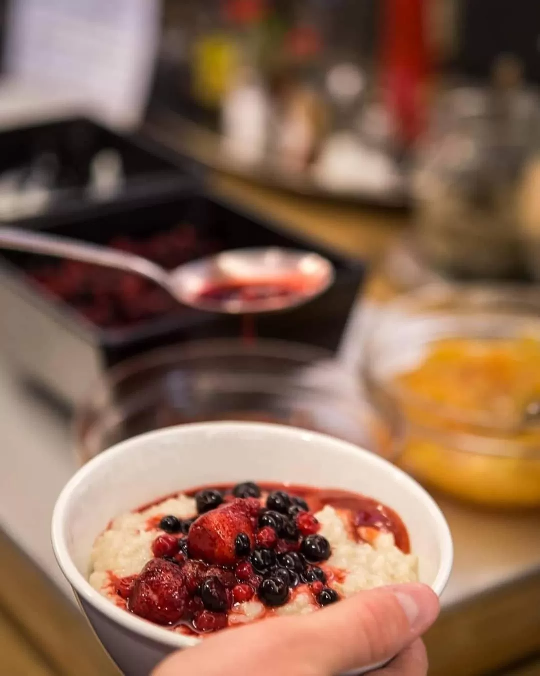 Buffet breakfast in Finlandia Park Hotel Helsinki