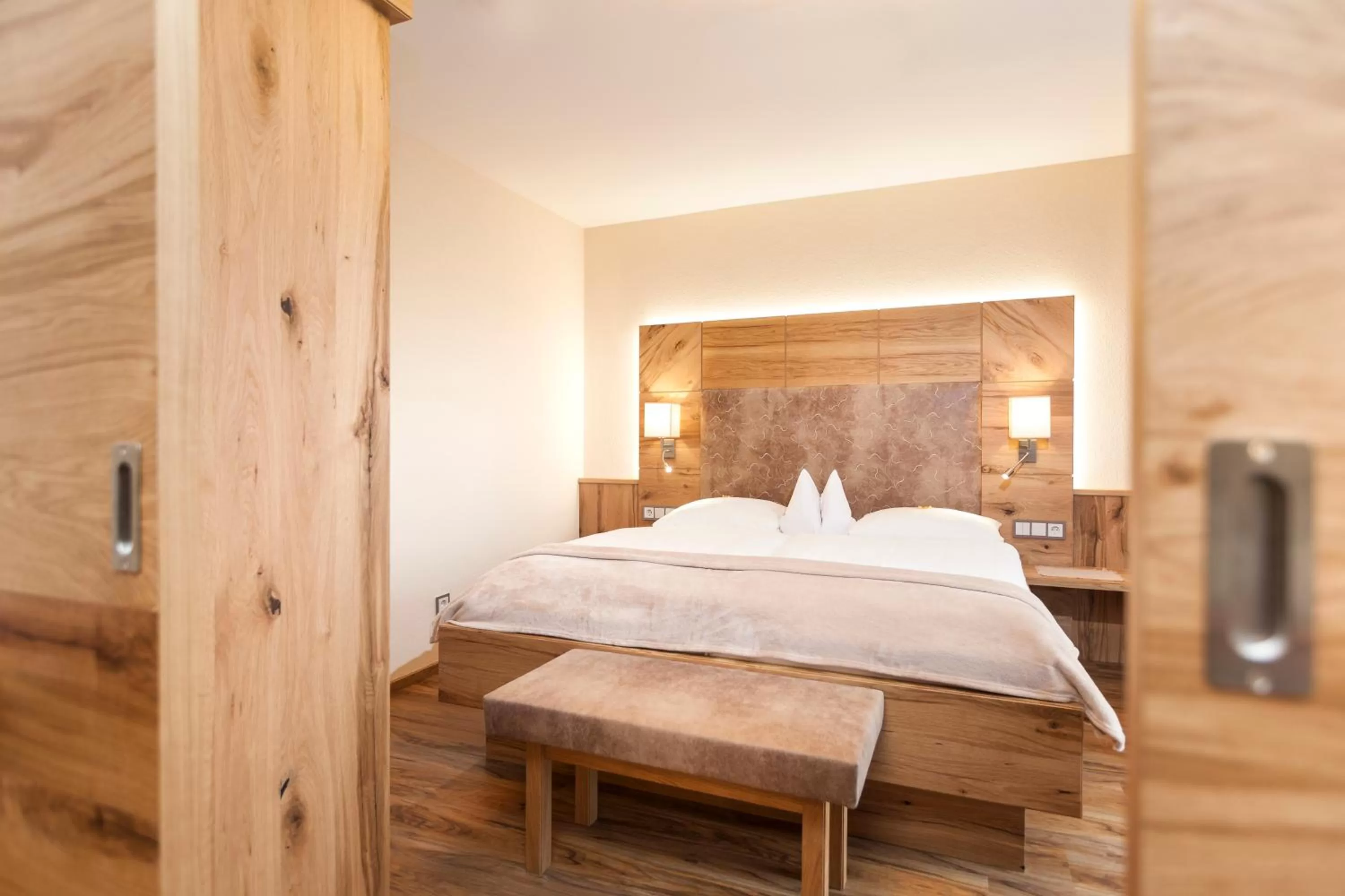 Bed in Genusshotel Hohenbogen