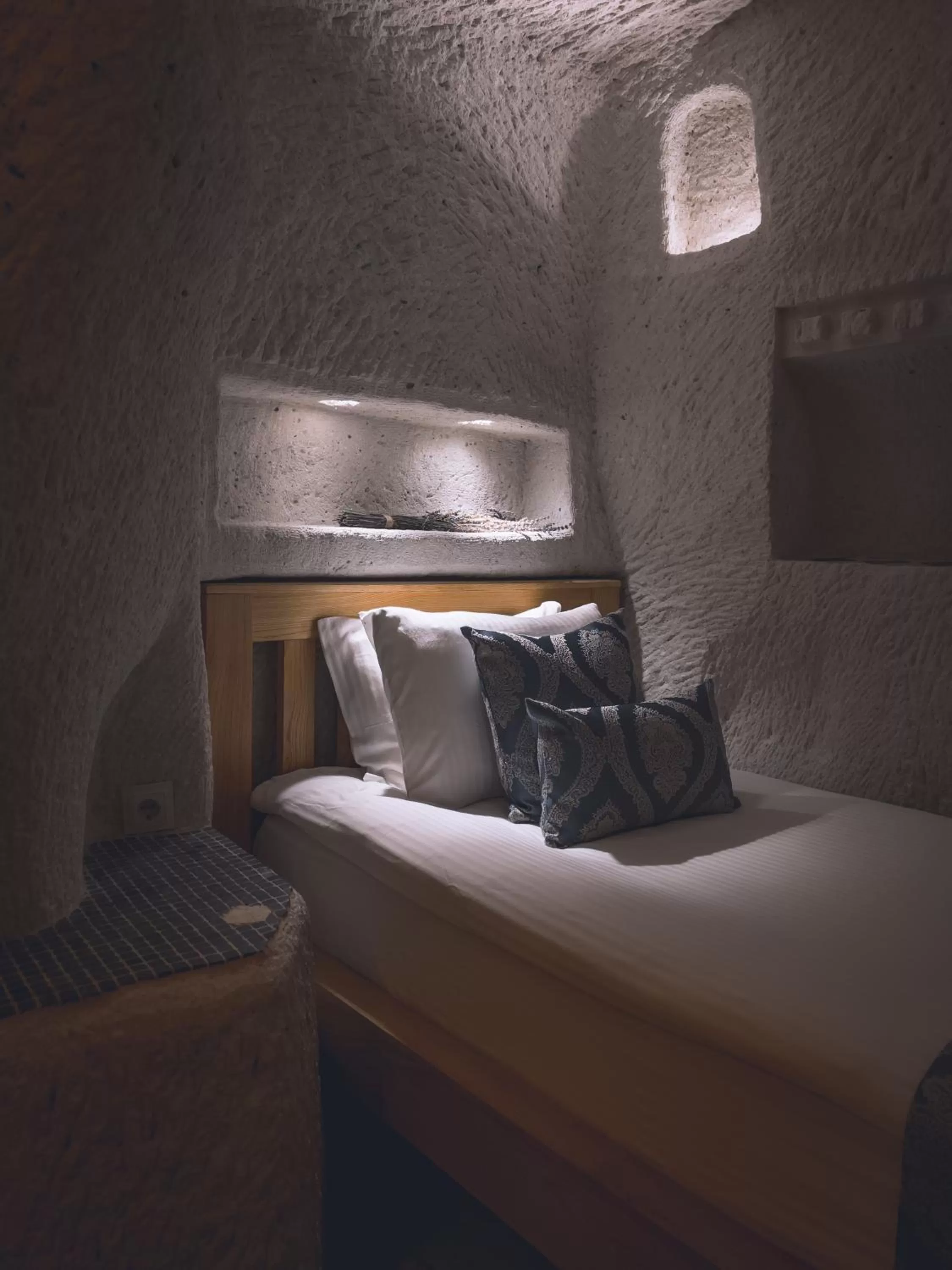 Bed in Local Cave House