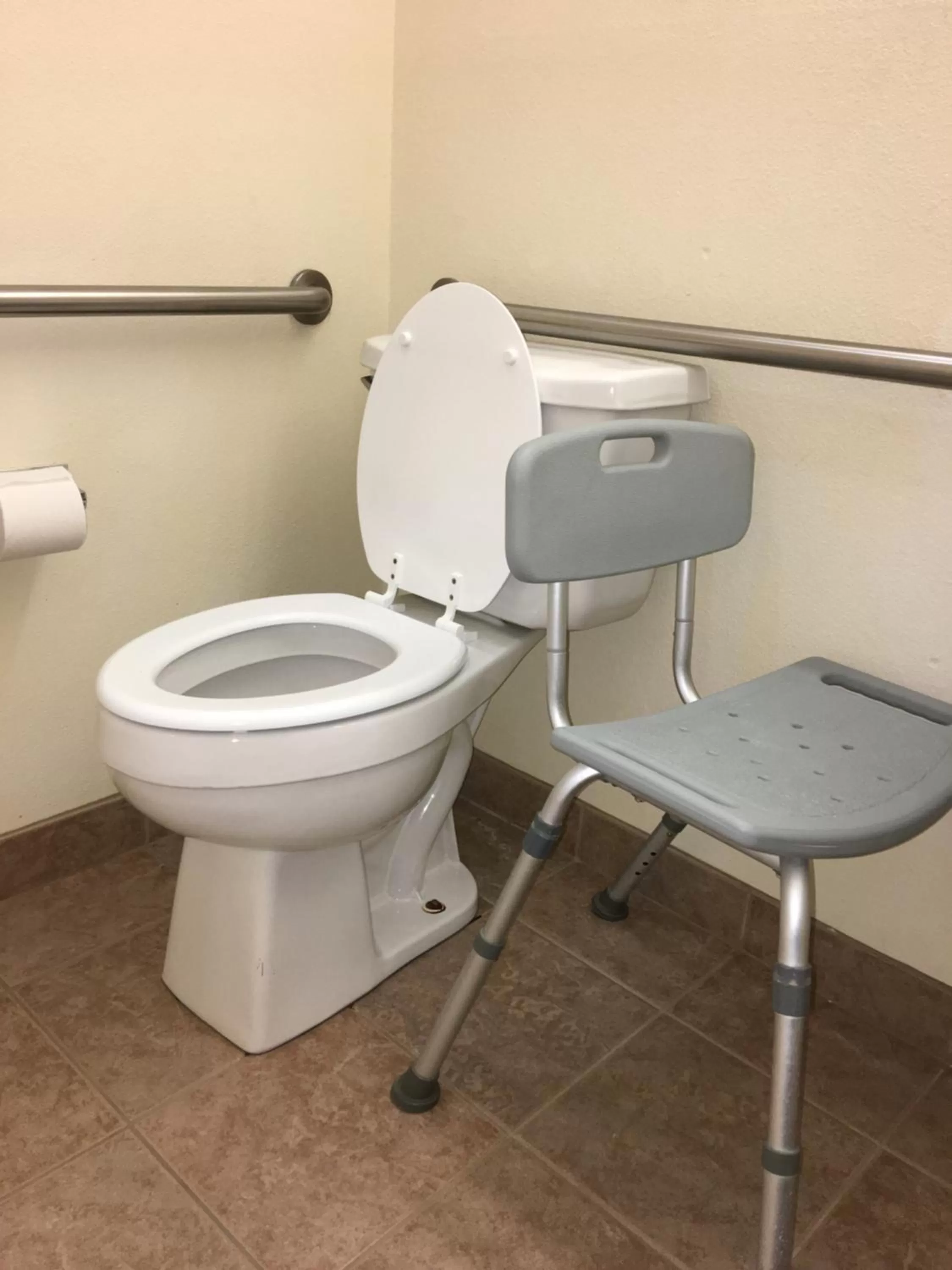 Toilet in Microtel Inn & Suites by Wyndham Indianapolis Airport
