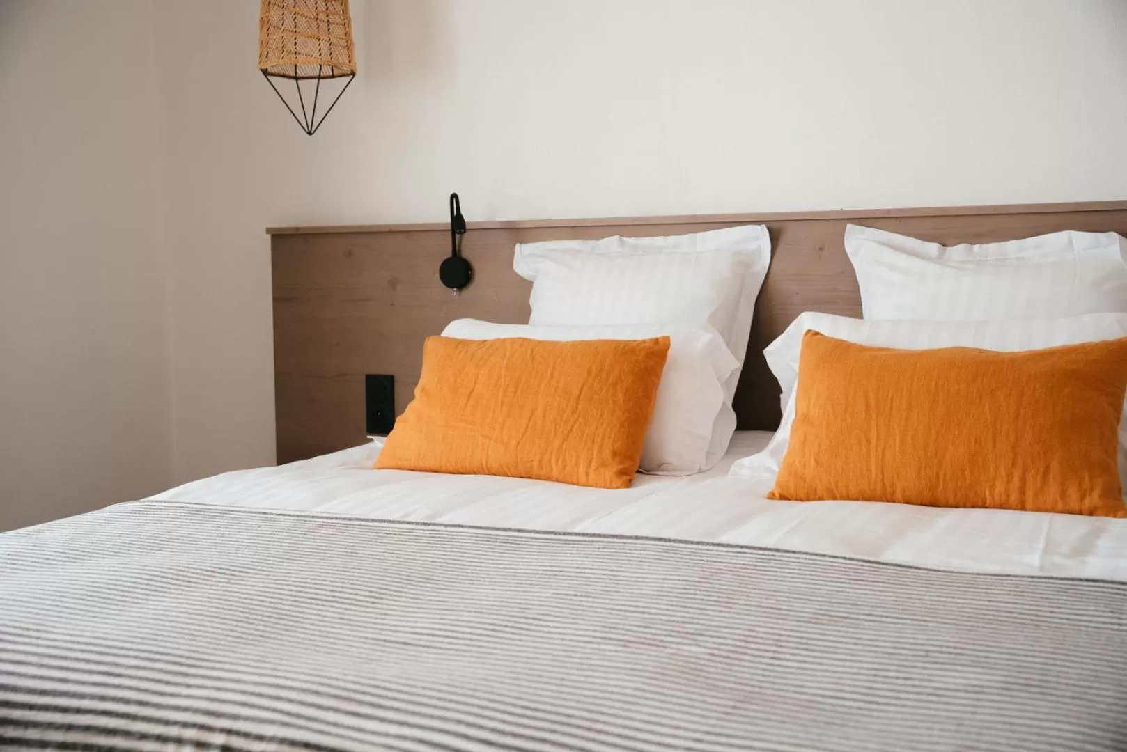 Bed in Hôtel Casa Marina