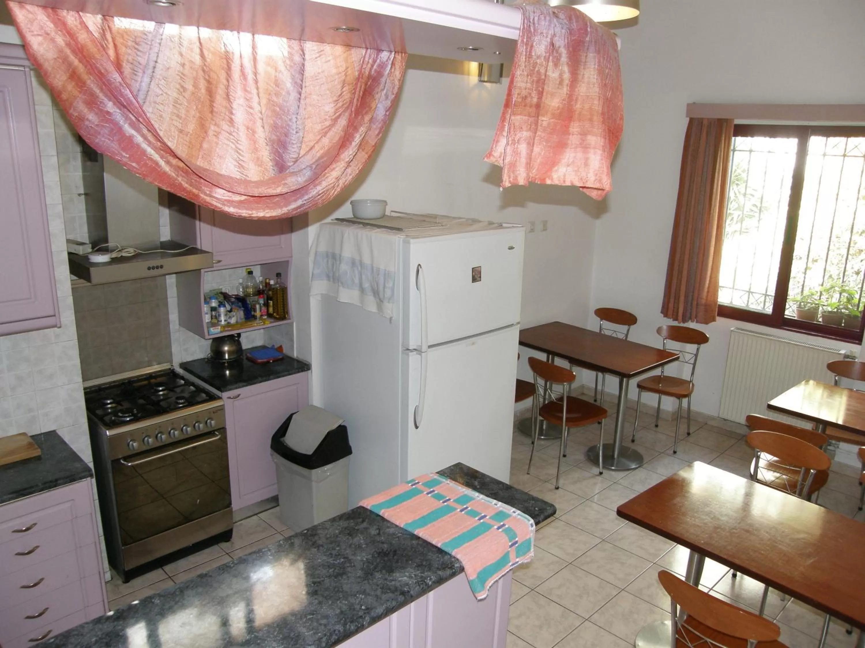 Kitchen or kitchenette in Dryades & Orion Hotel