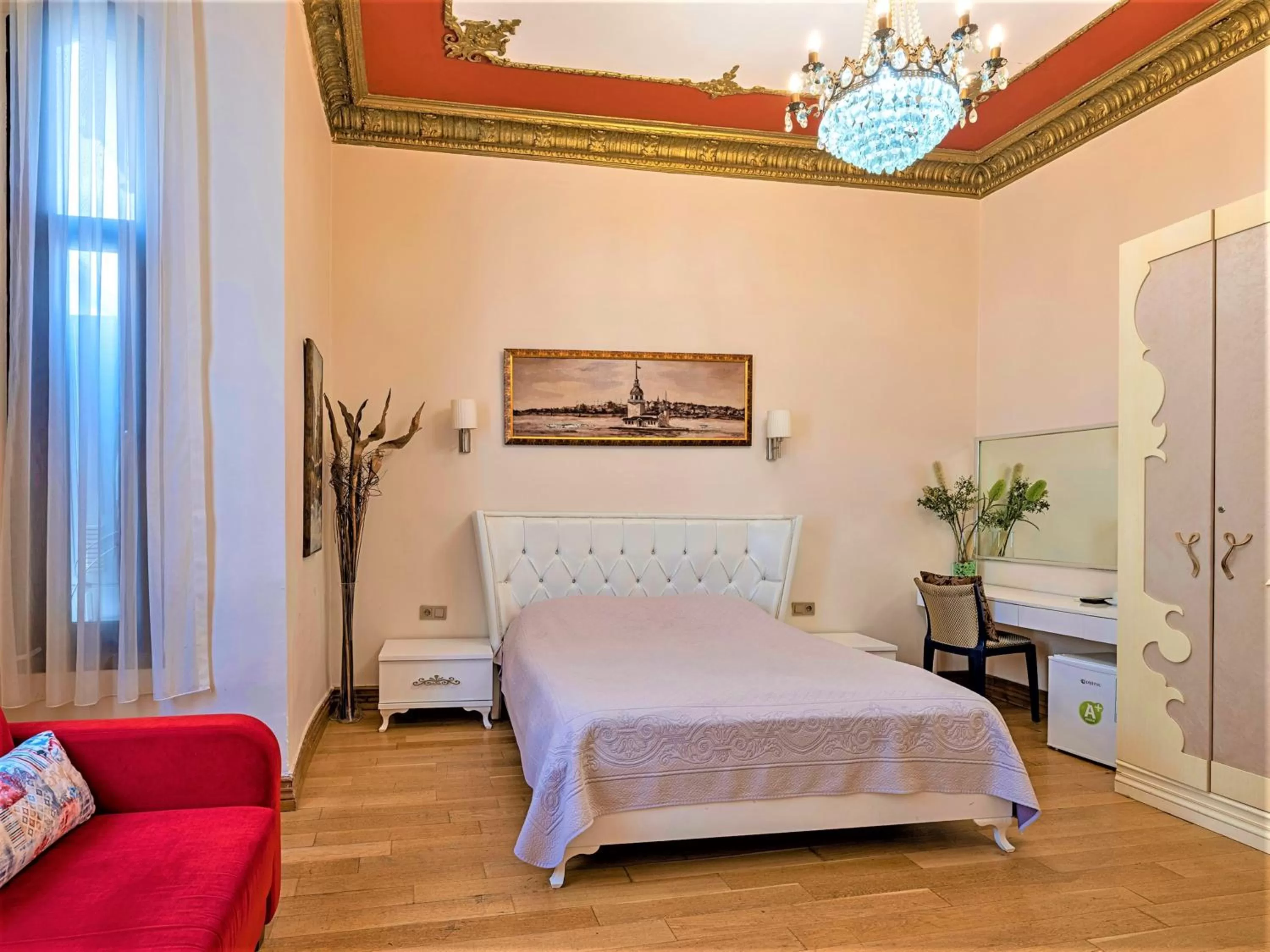 Bed in Ragip Pasha Apartments