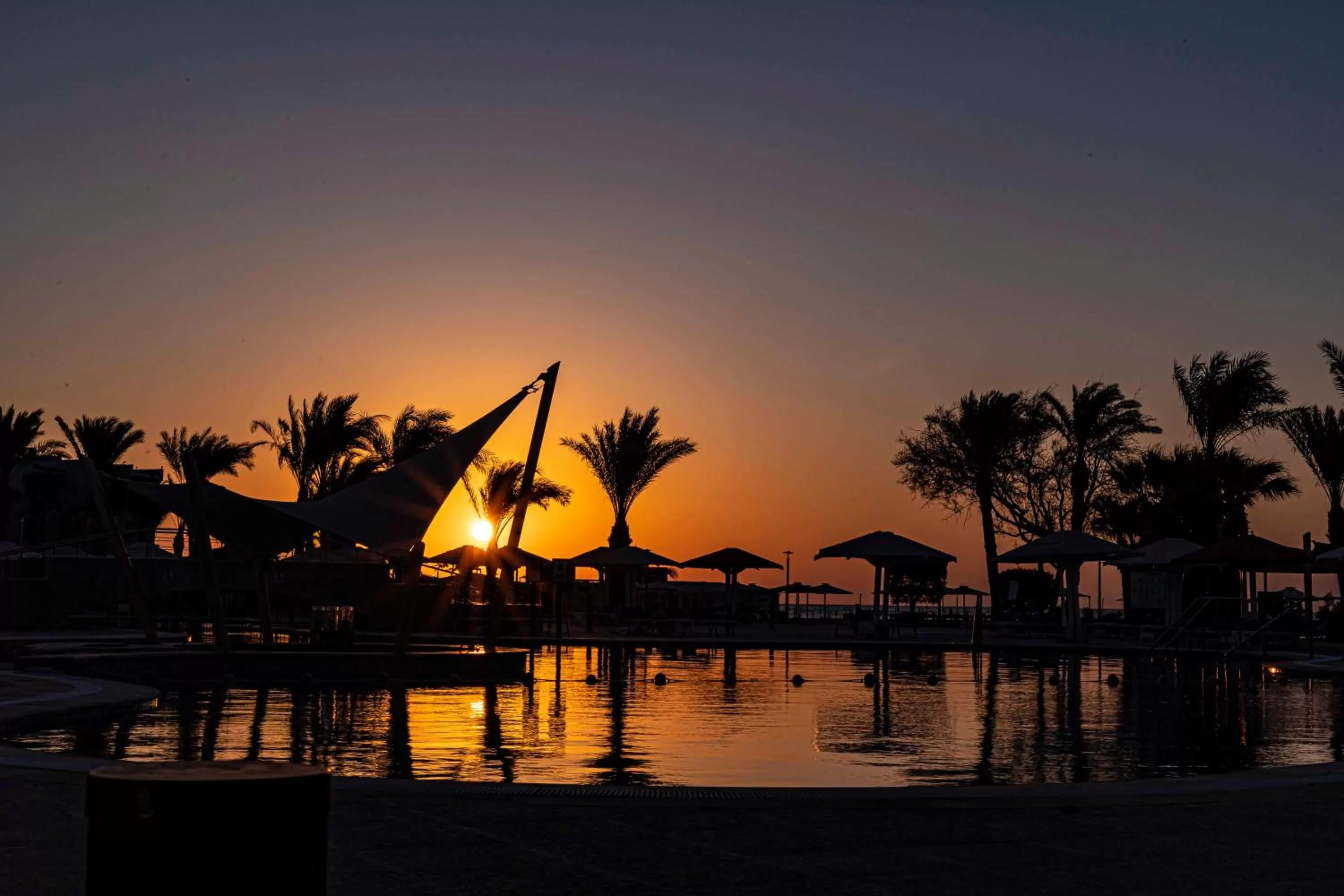 Sunset in Amarina Abu Soma Resort & Aquapark