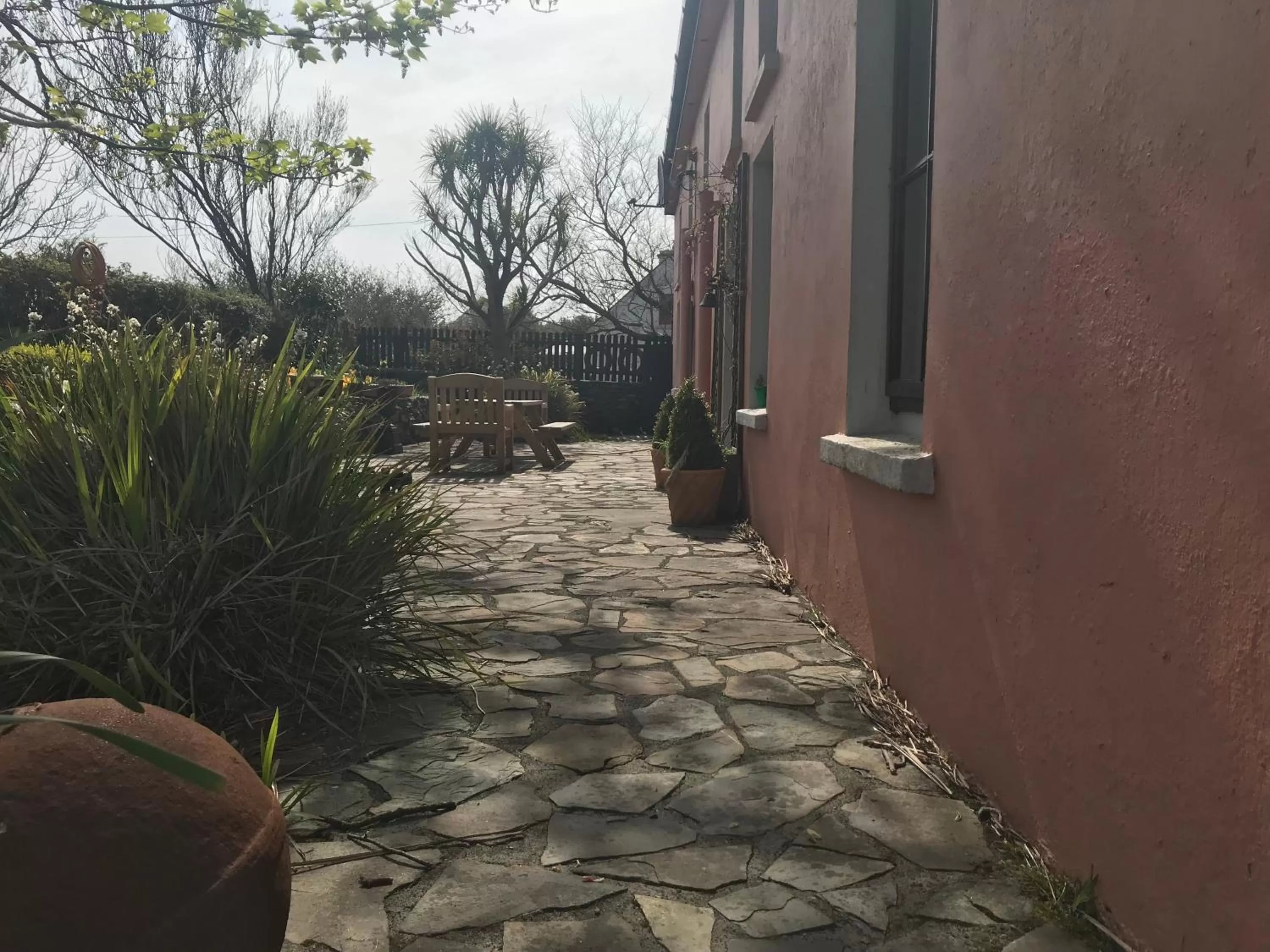 Patio in Heir Island House
