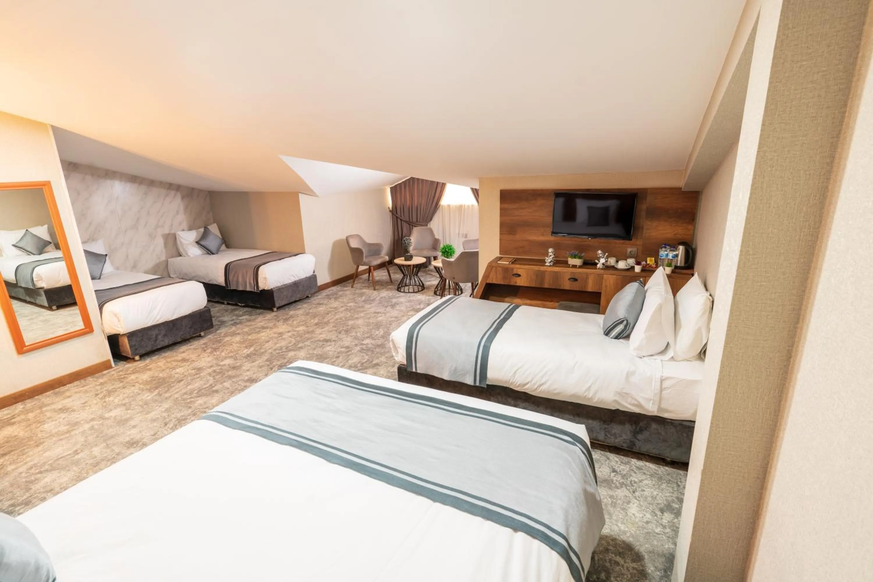 View (from property/room), Bed in Istanbul Airport Express Hotel