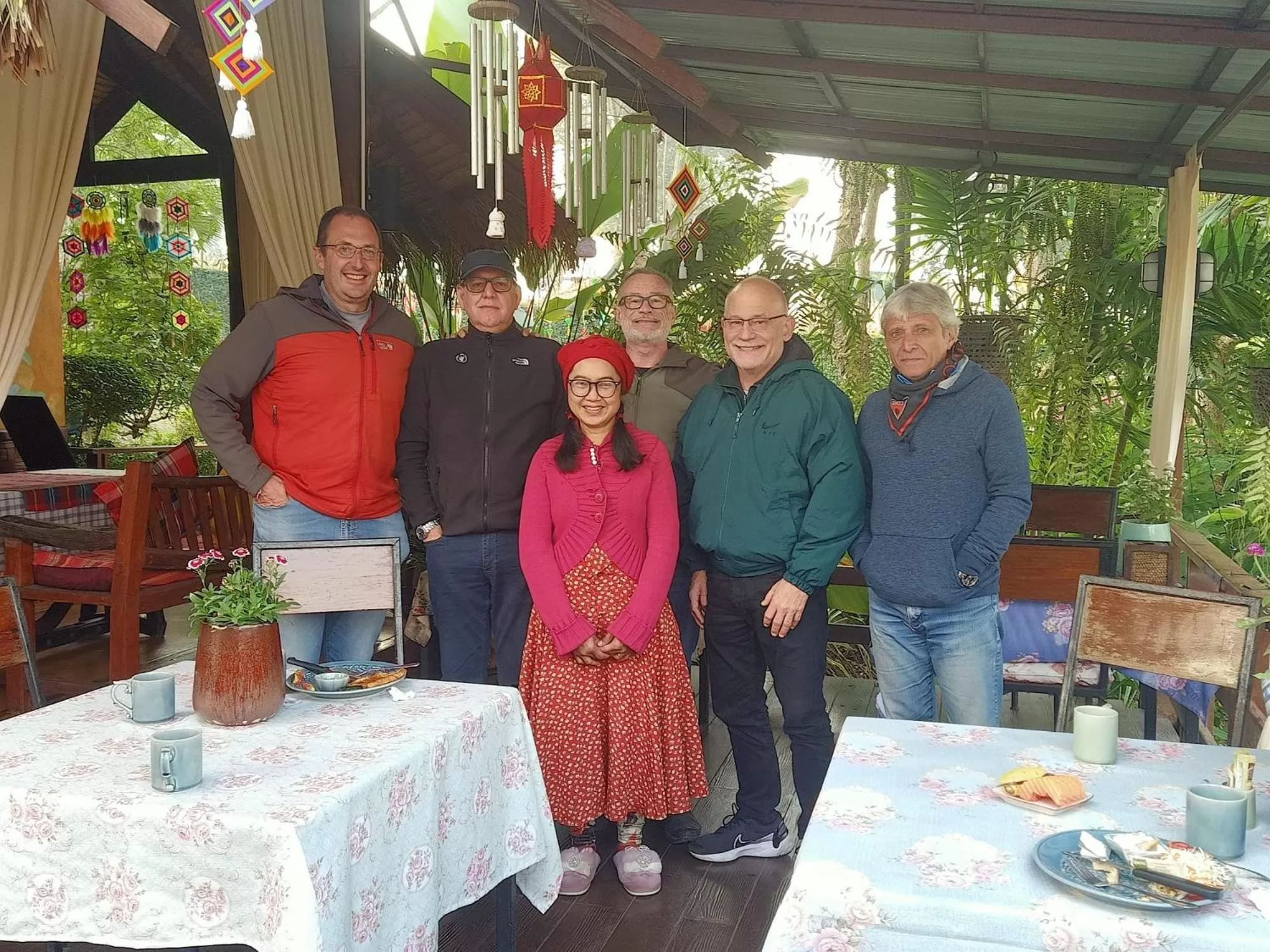 group of guests in Pura Vida Pai Resort