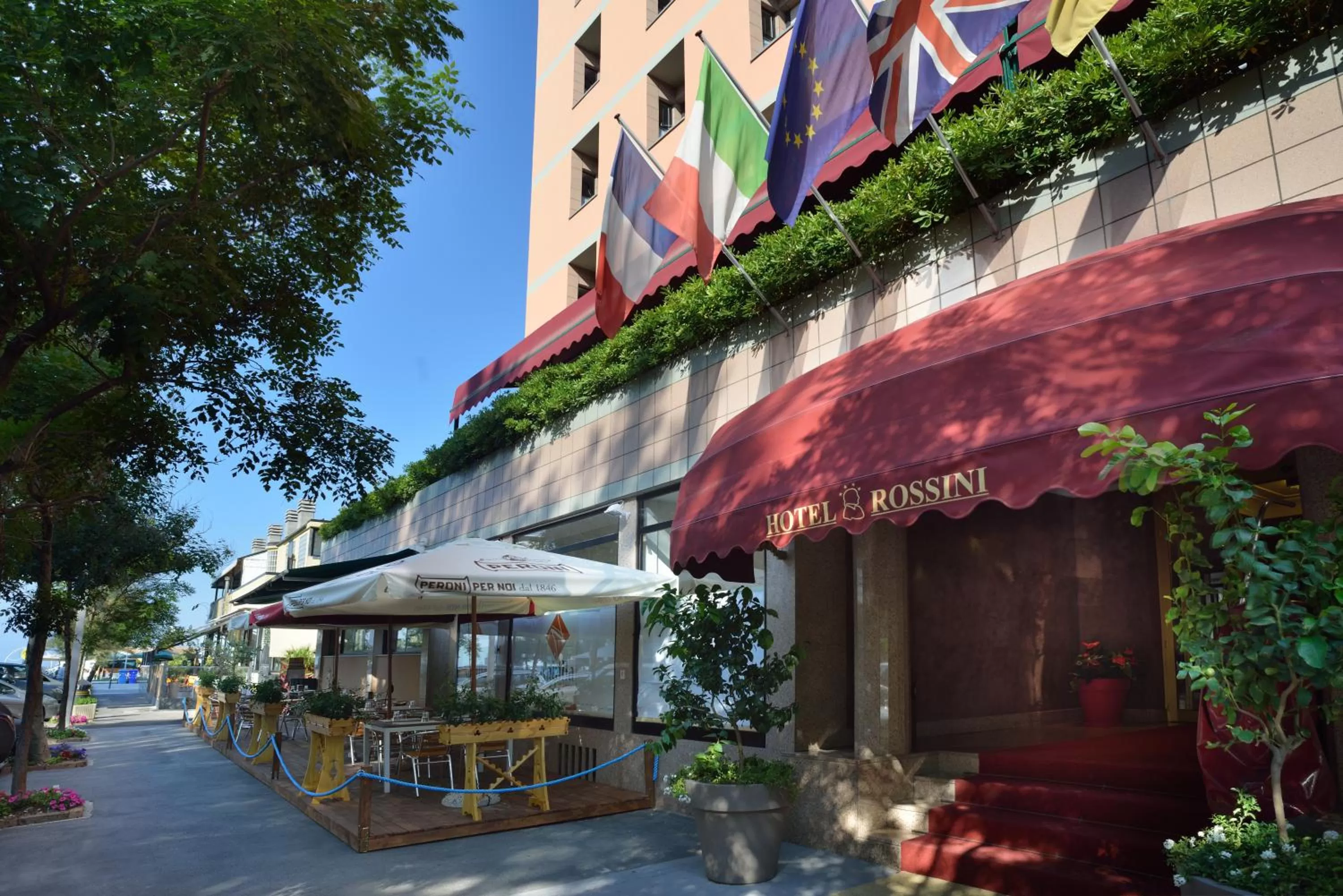 Patio in Hotel Rossini