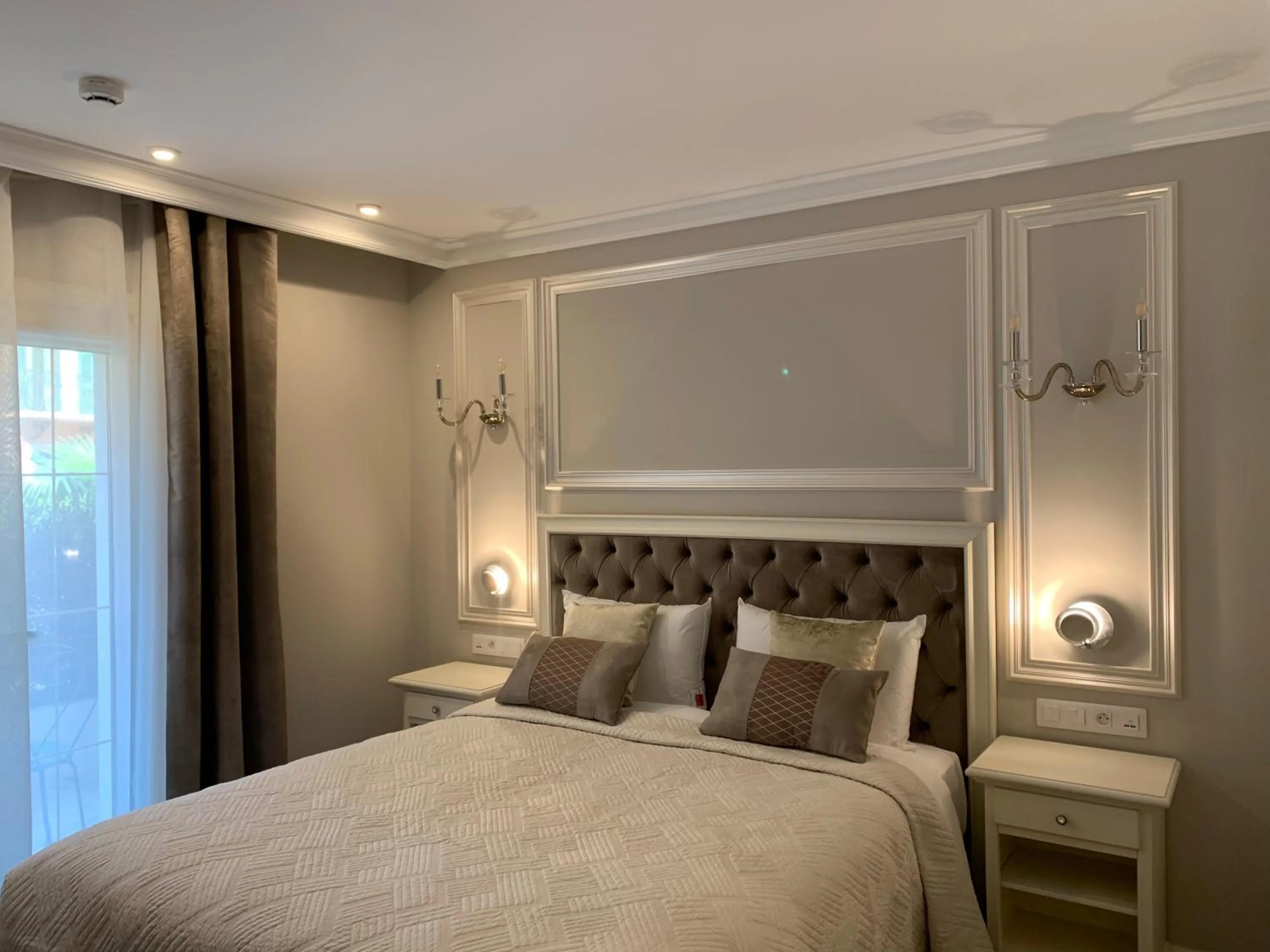 Bed in Hôtel restaurant Oasis