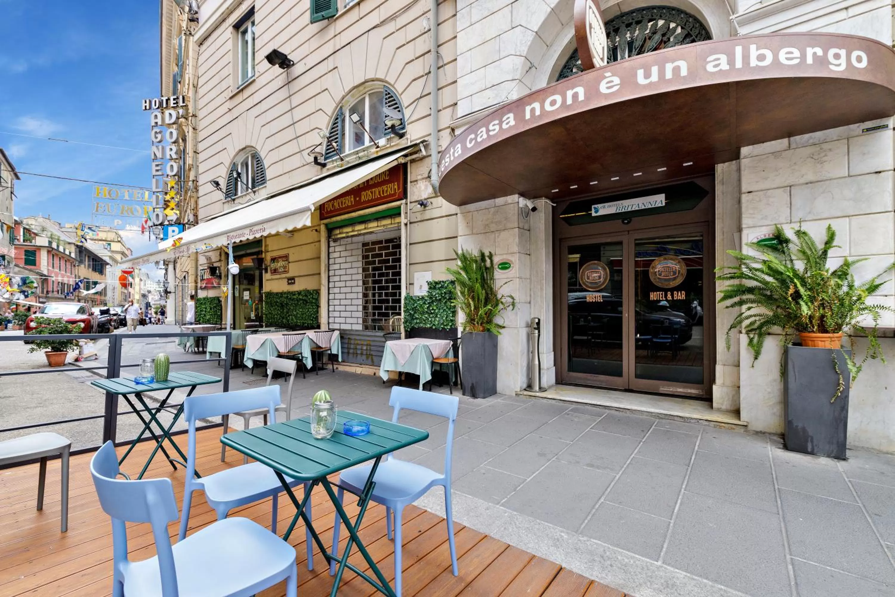 Facade/entrance in Hotel Britannia