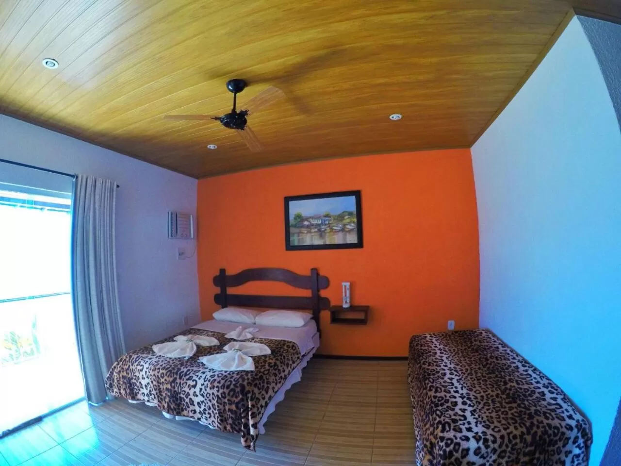 Bed in Pousada da Praia