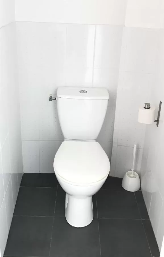 Toilet in Hôtel Restaurant L'Atelier des Cousins