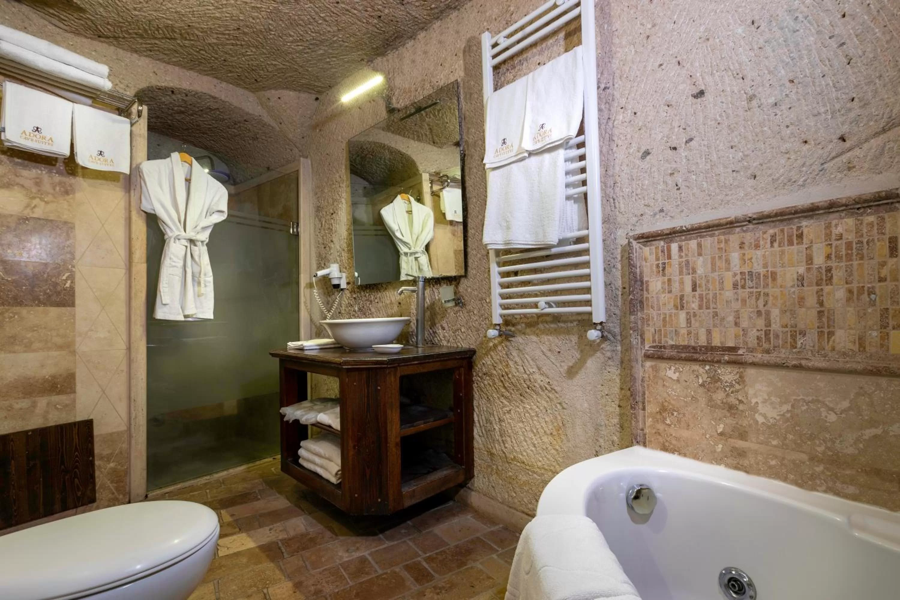 Bathroom in Adora Cave Suites -