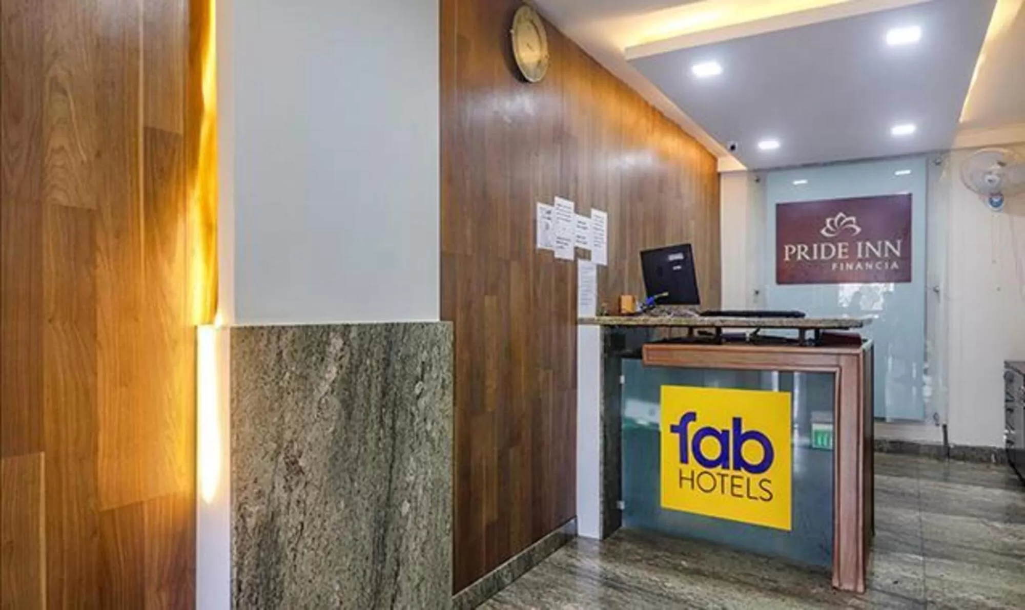 Lobby or reception in FabHotel Pride Inn Financia