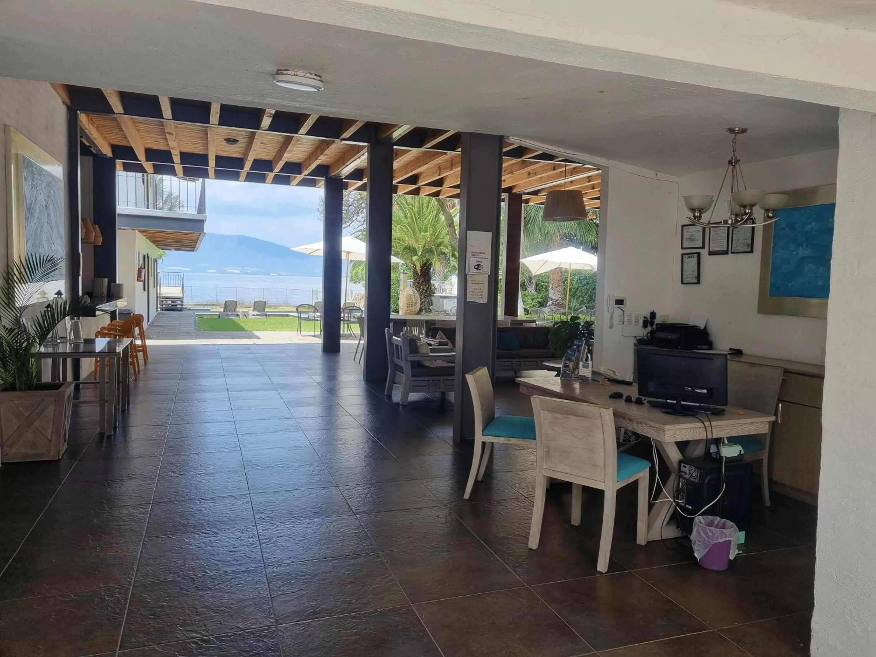 Lobby or reception in Hotel La Ribereña