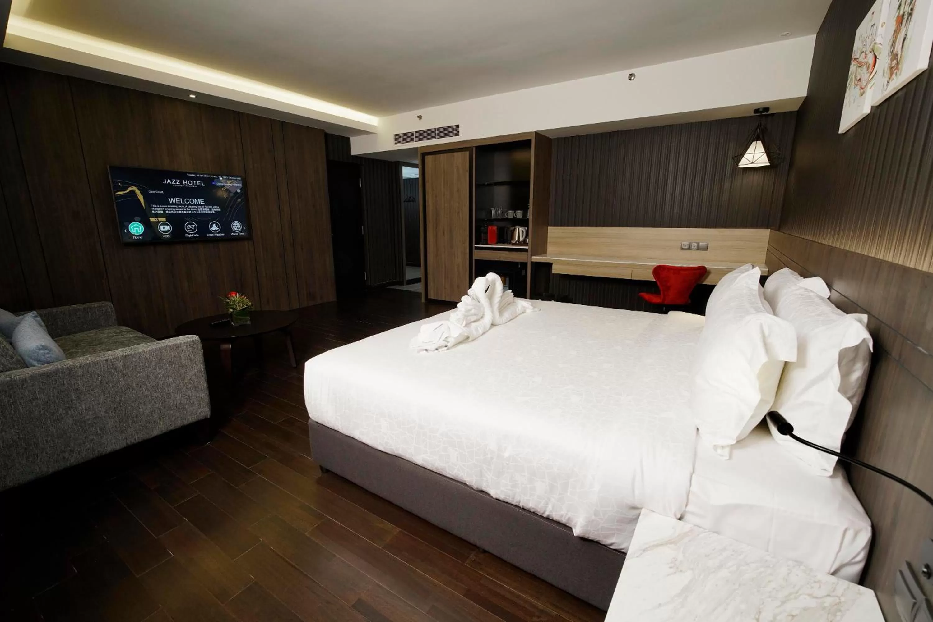 Bed in Jazz Hotel Penang