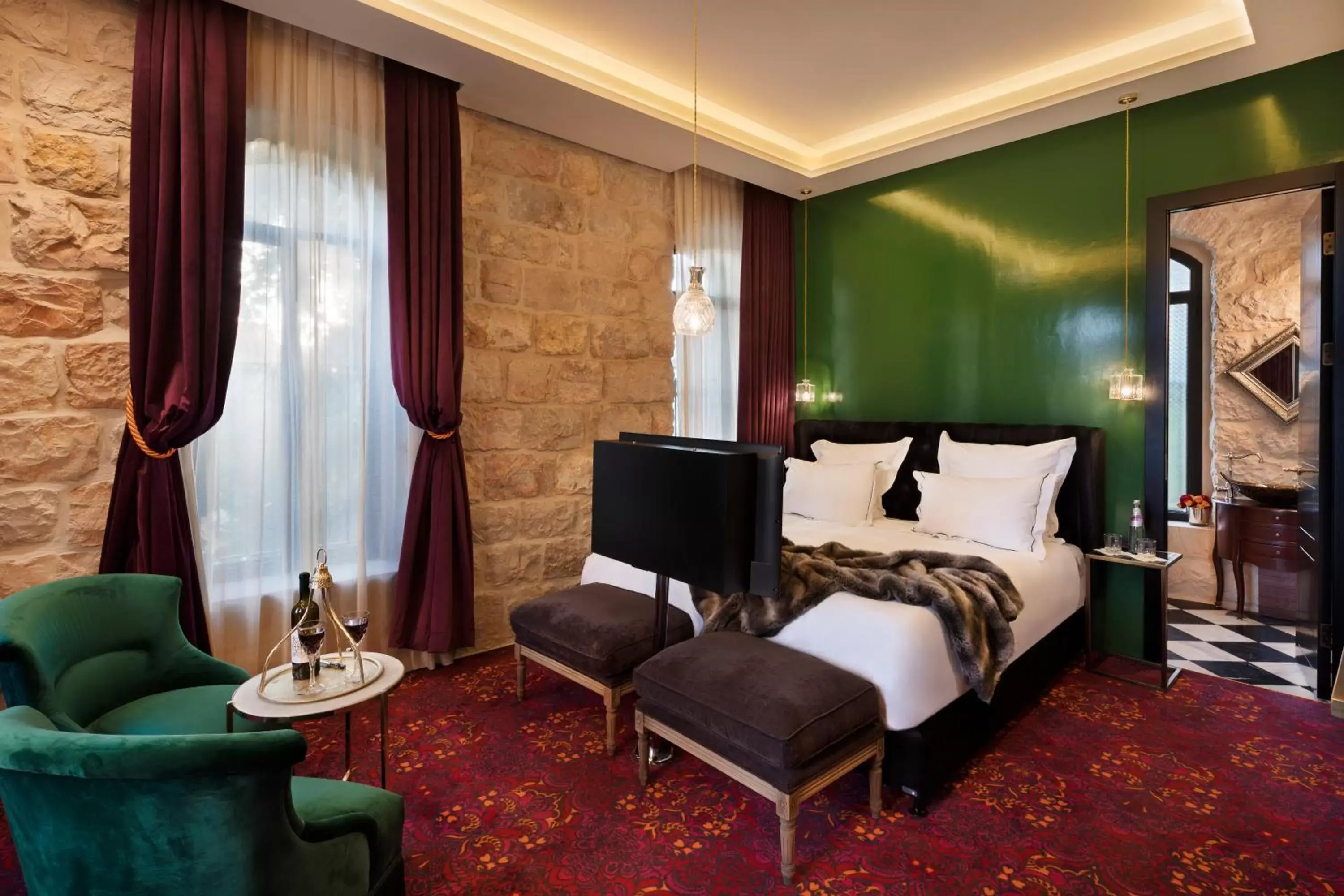 Junior Suite with Terrace - single occupancy in Villa Brown Jerusalem, a member of Brown Hotels Junior Suite with Terrace - single occupancy in Villa Brown Jerusalem, a member of Brown Hotels
